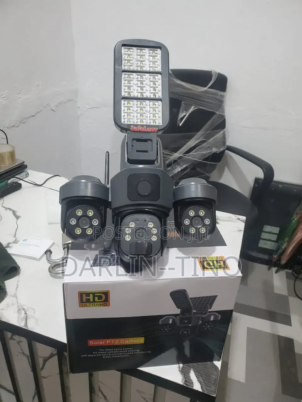 BESTVISION 12MP Ultra HD 4G Solar PTZ Triple Lens Security Camera