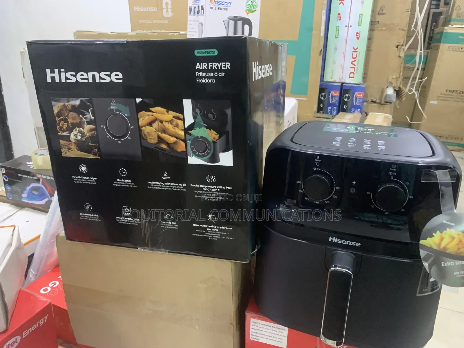 Hisense 8L Air Fryer HO8AFBK1S1 for Easy Everyday Cooking
