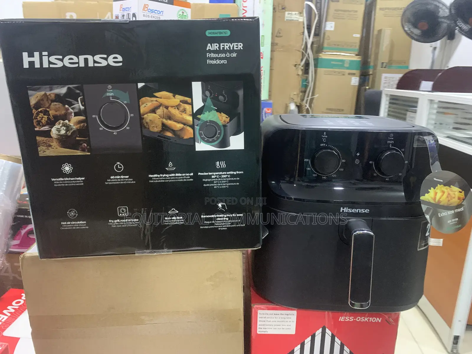 Hisense 8L Air Fryer HO8AFBK1S1 for Easy Everyday Cooking