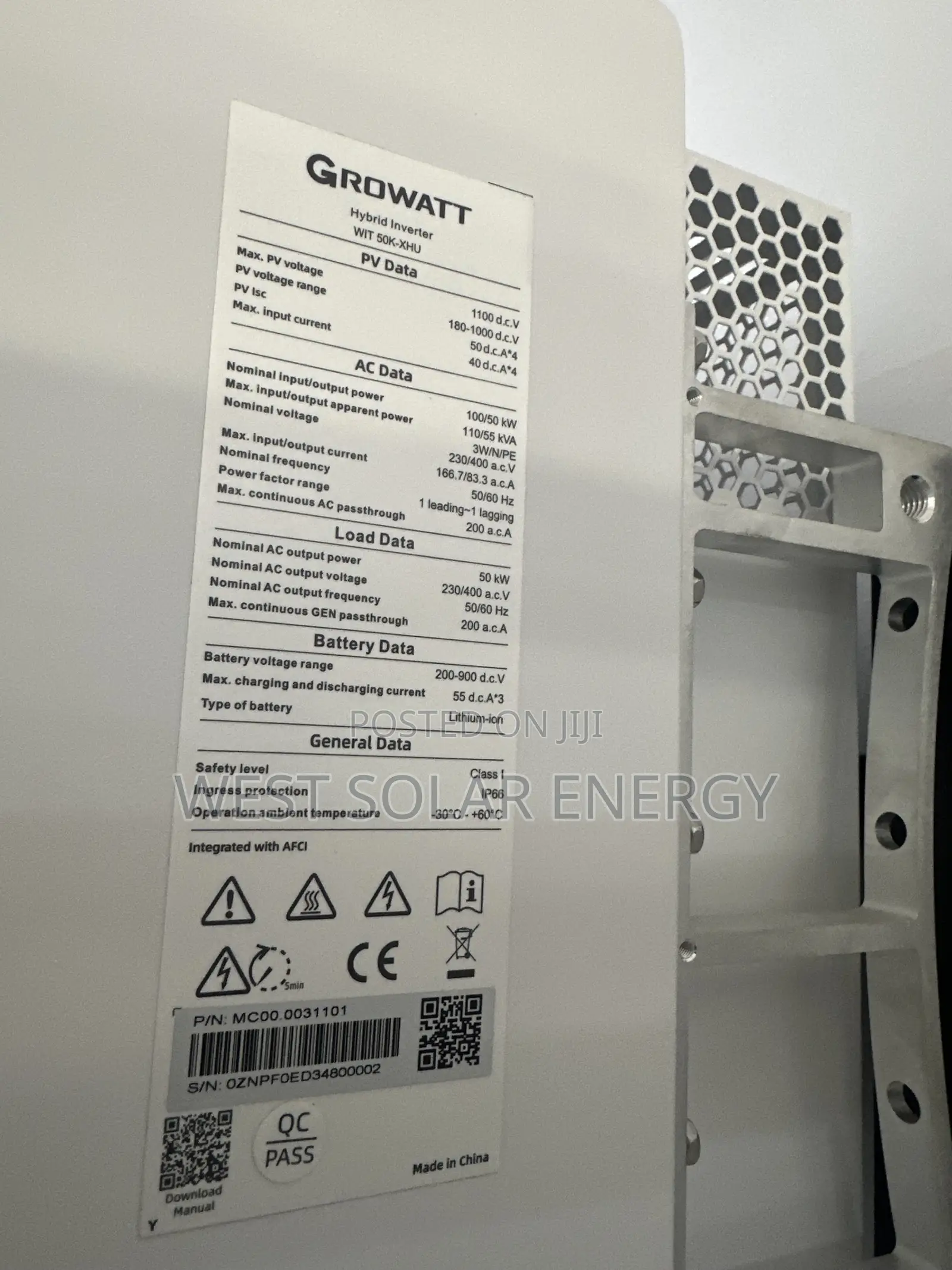50kva Growatt Three Phase Hybrid Inverter