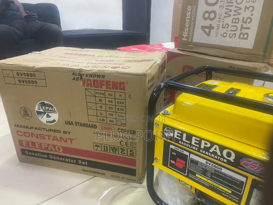 Elepaq Constant 3.5KVA Manual Start Generator