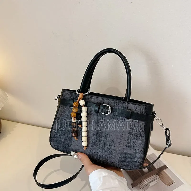 Beaded Charm Tote Minibag
