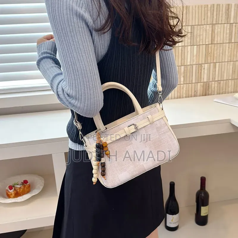Beaded Charm Tote Minibag