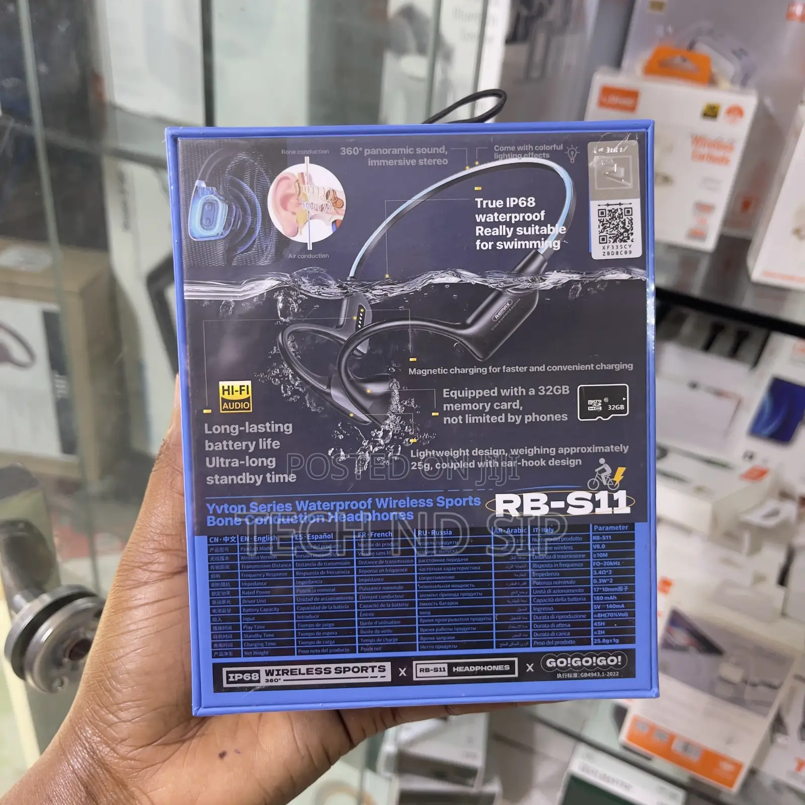 Remax Rb-S11 Bone Conduction Wireless Sports Headphones