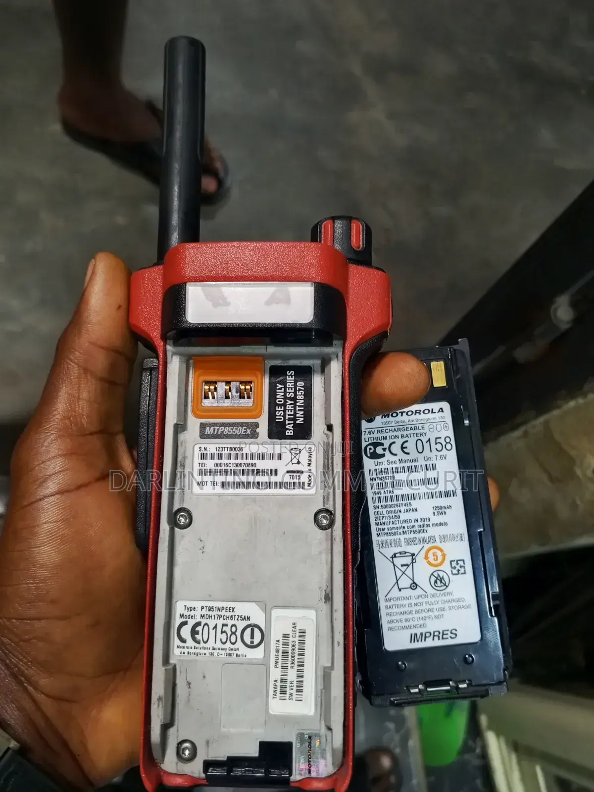 Motorola MTP8550Ex TETRA ATEX Portable Two-Way Radio