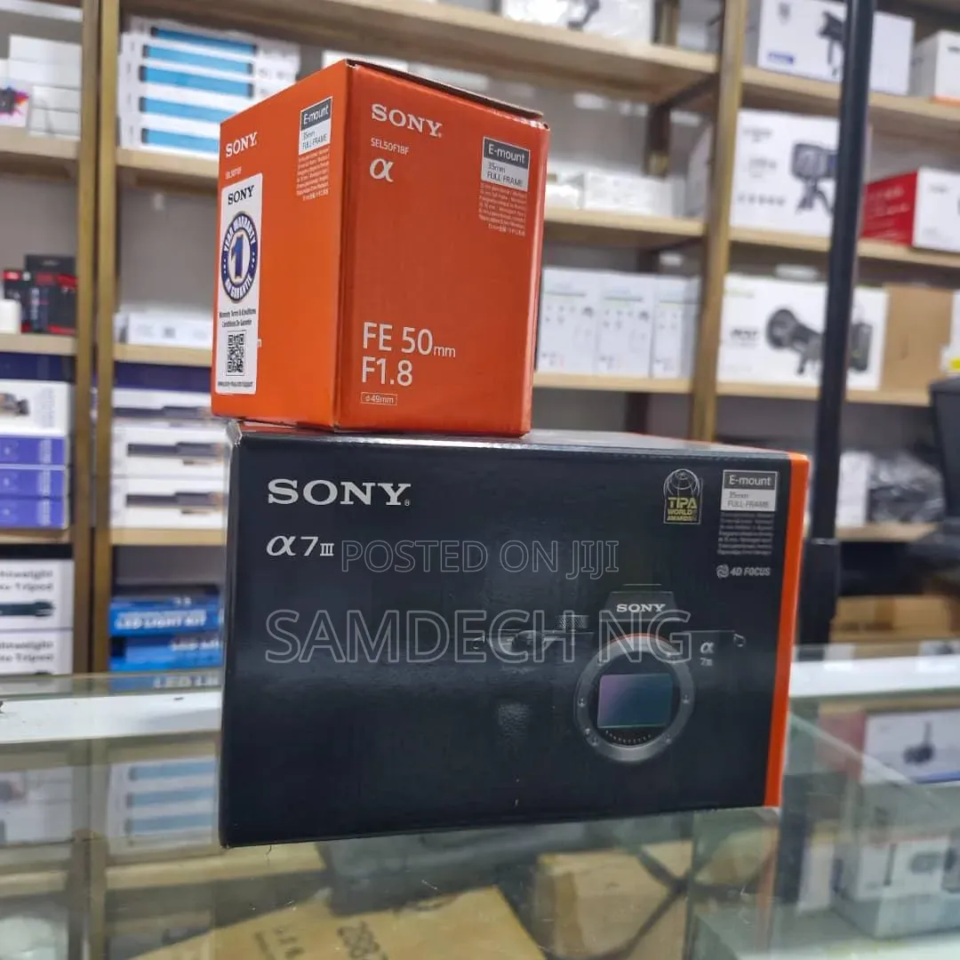 SONY A7III Camera Body Plus FE 50mm F1.8 Lens