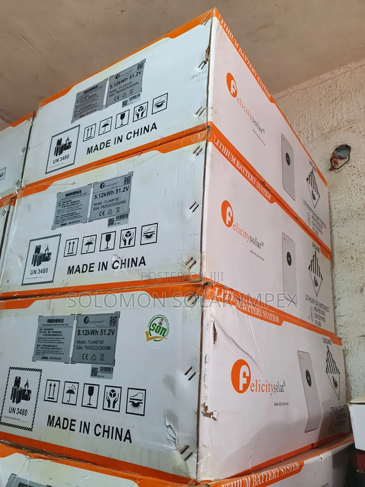 Title: 5kWh Felicity 51.2V Lithium Ion Solar Storage Battery