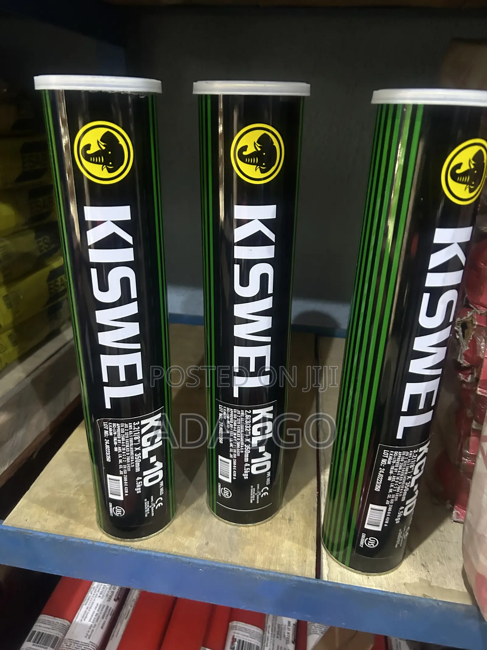 Kiswel KCL-10 (E6010) Welding Electrodes (3.2mm / 1/8" × 350mm)