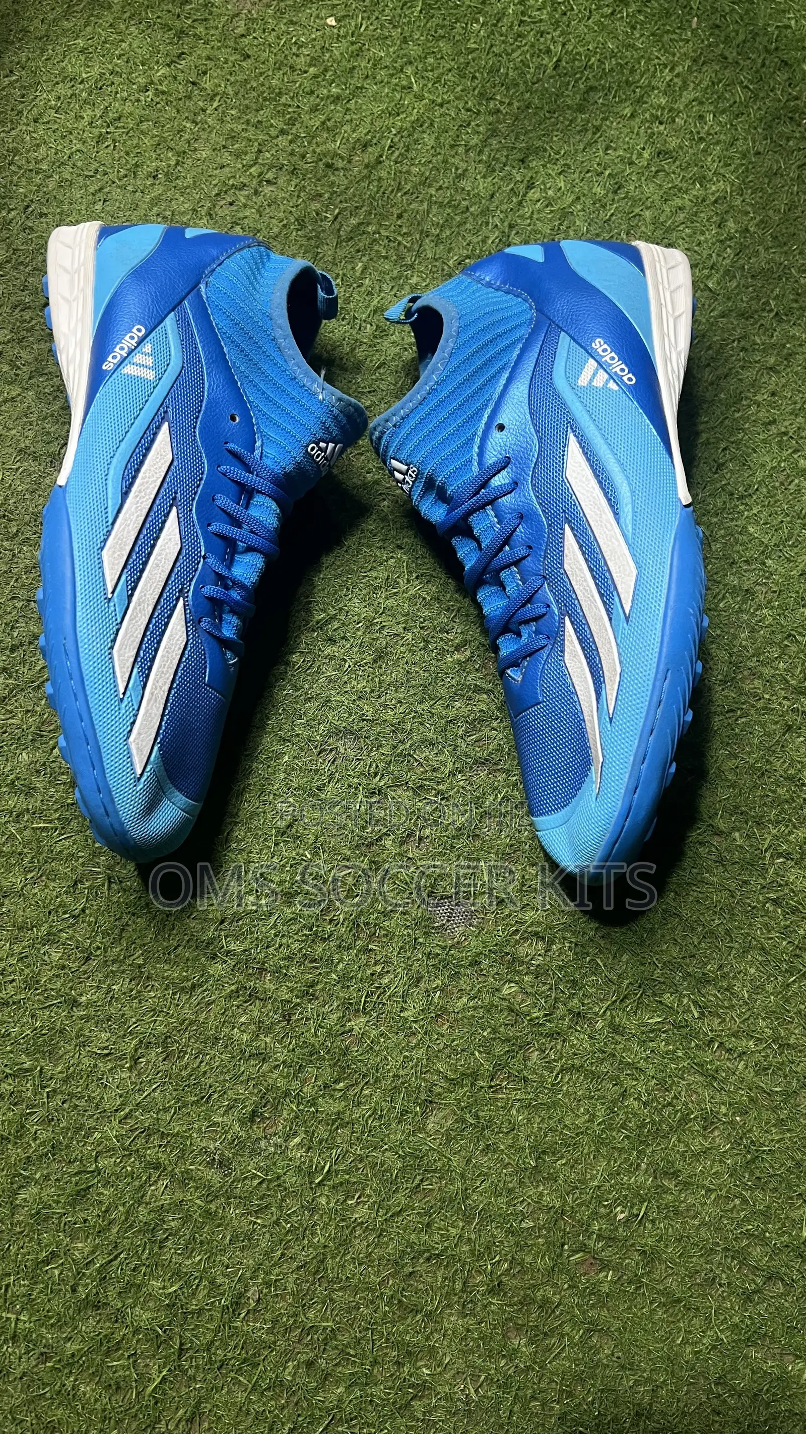 Adidas Crazyfast Astroturf Boot (Blue)(45)