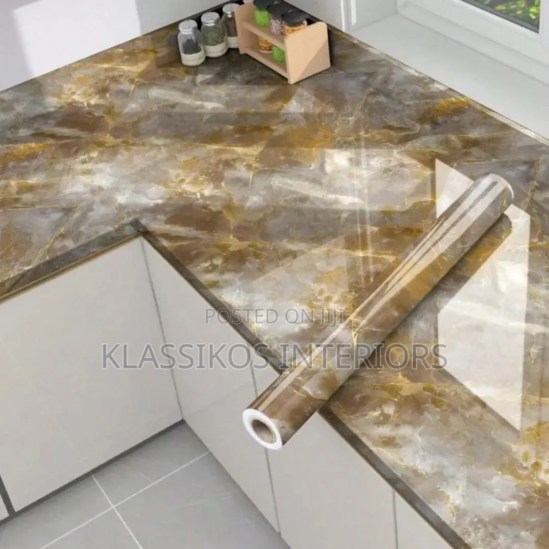 Contemporary Metallic & Textured Sticker Wallpaper Per Roll
