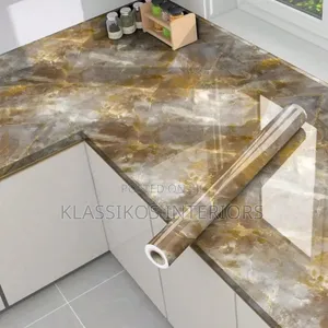 Contemporary Metallic & Textured Sticker Wallpaper Per Roll