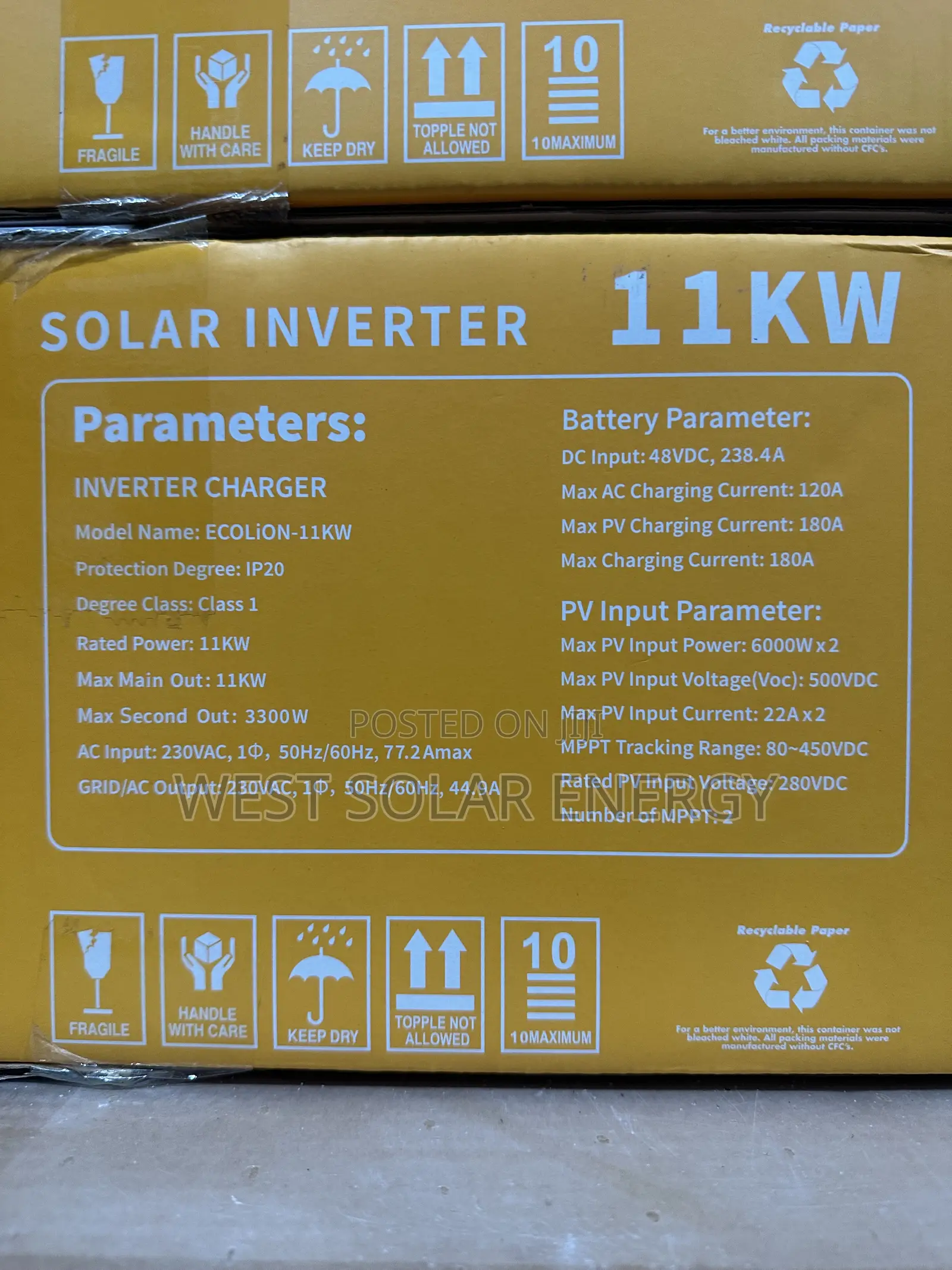 11KWh 48V EcoLion Solar Hybrid Inverter