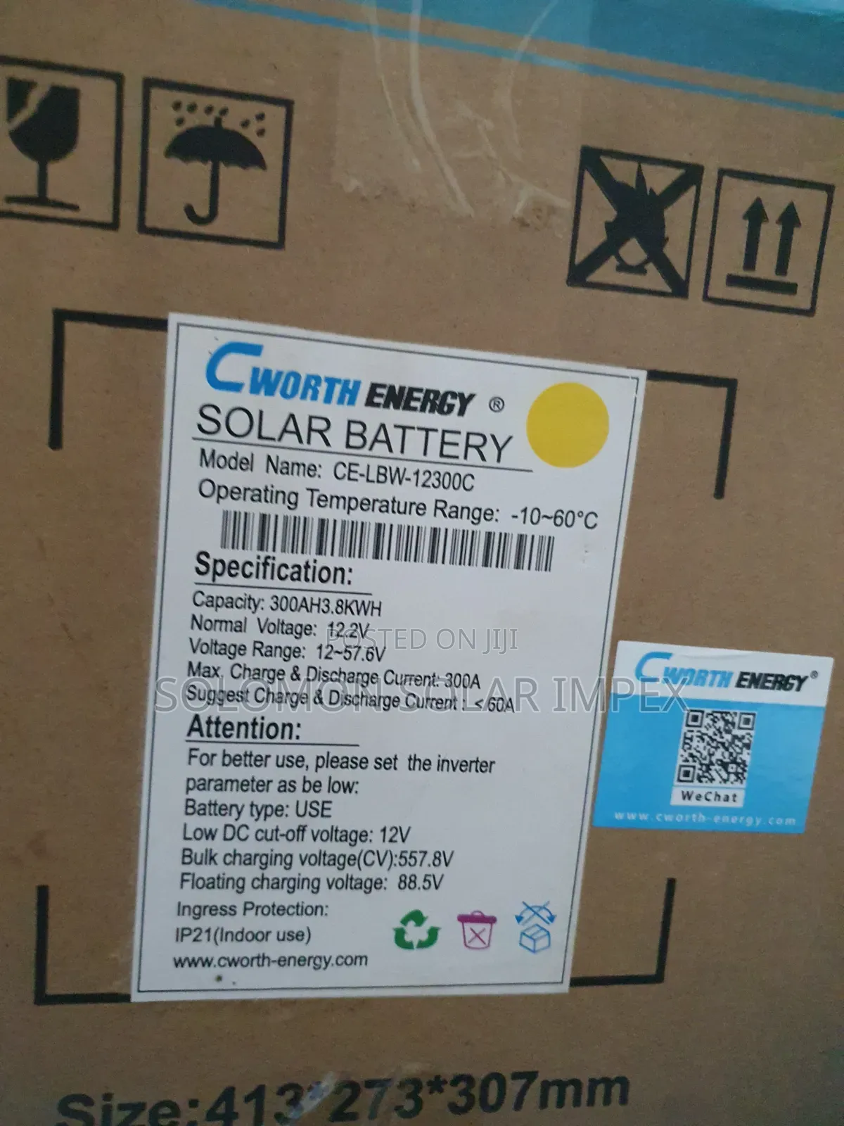 CWORTH 300Ah Lithium Battery for Solar Power System