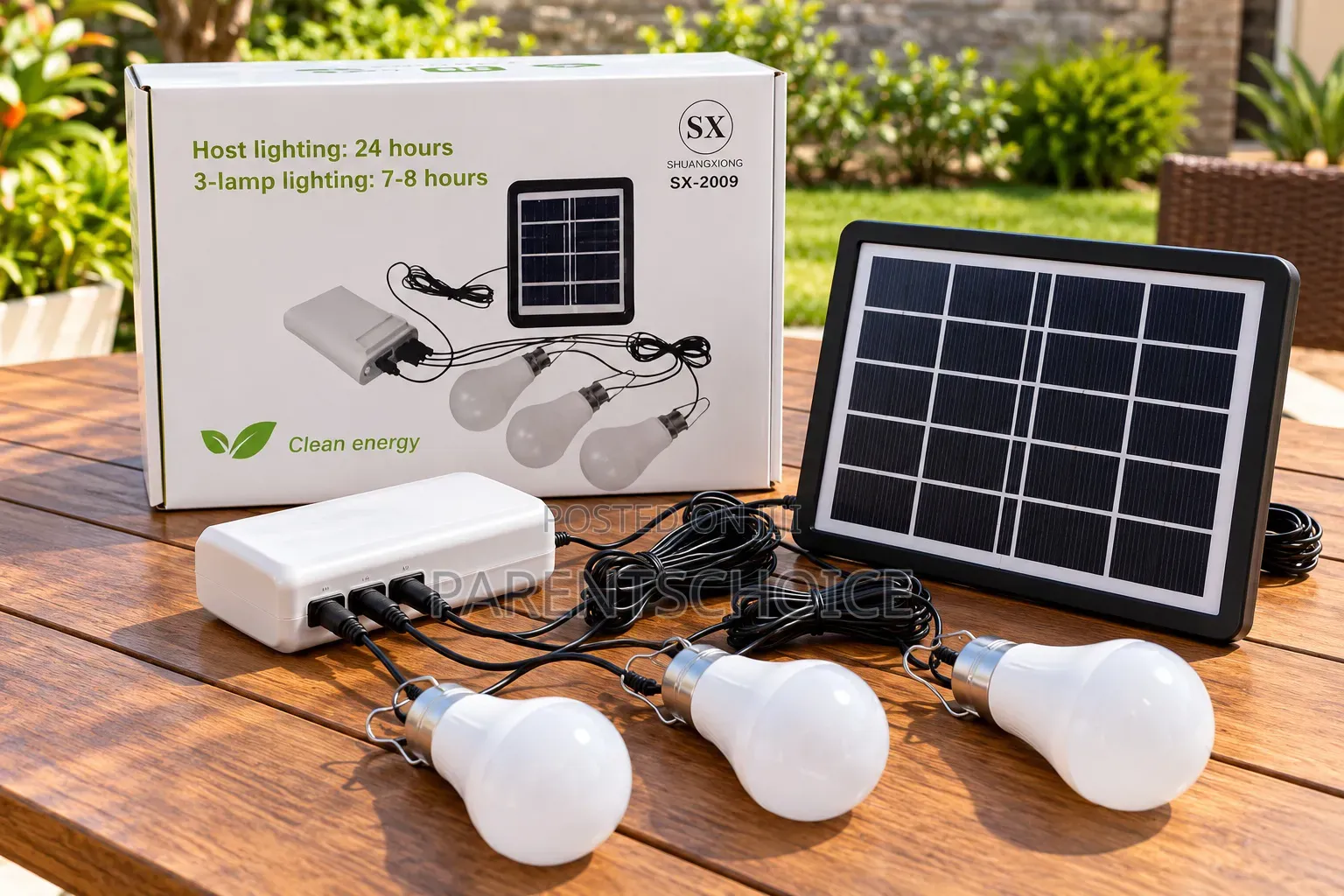 Portable Rechargeable Lighting System- Solar Energy Light Kit