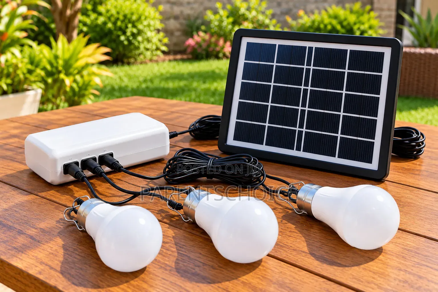 Portable Rechargeable Lighting System- Solar Energy Light Kit