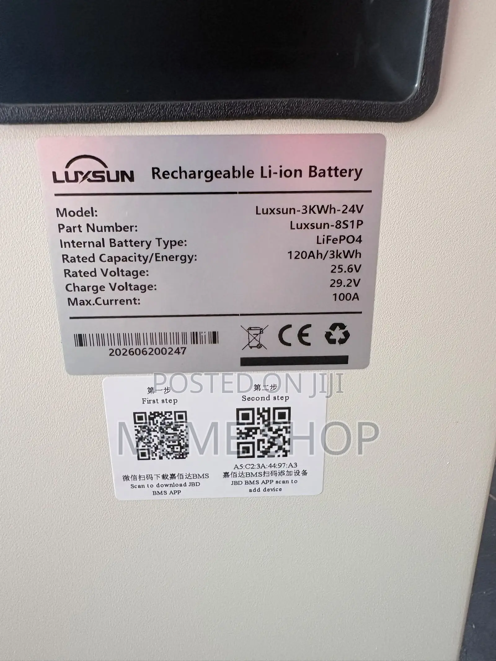 Luxsun 3kwh 24v Lithium Battery
