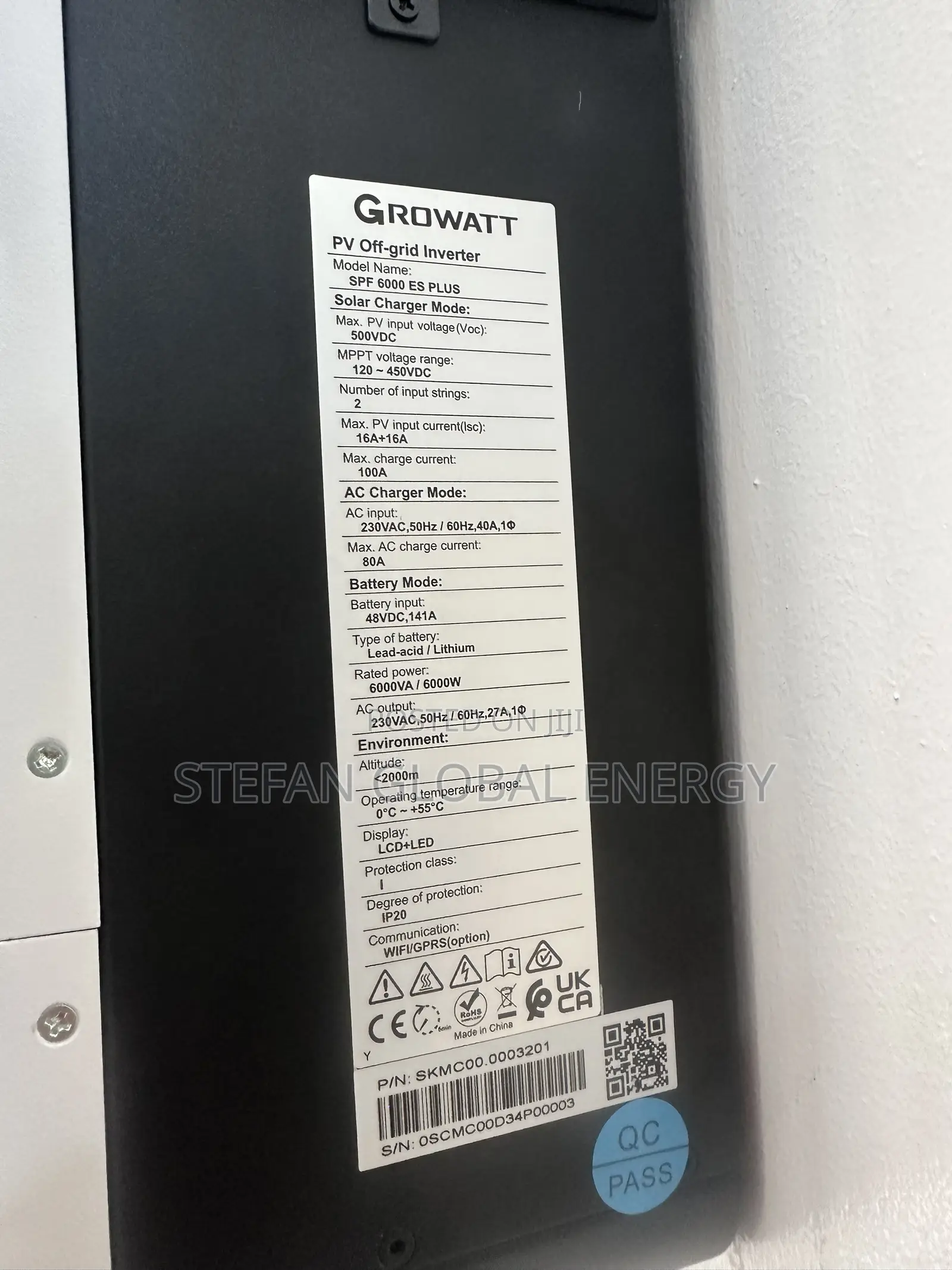 Growatt 6kva .48v Hybrid Inverter
