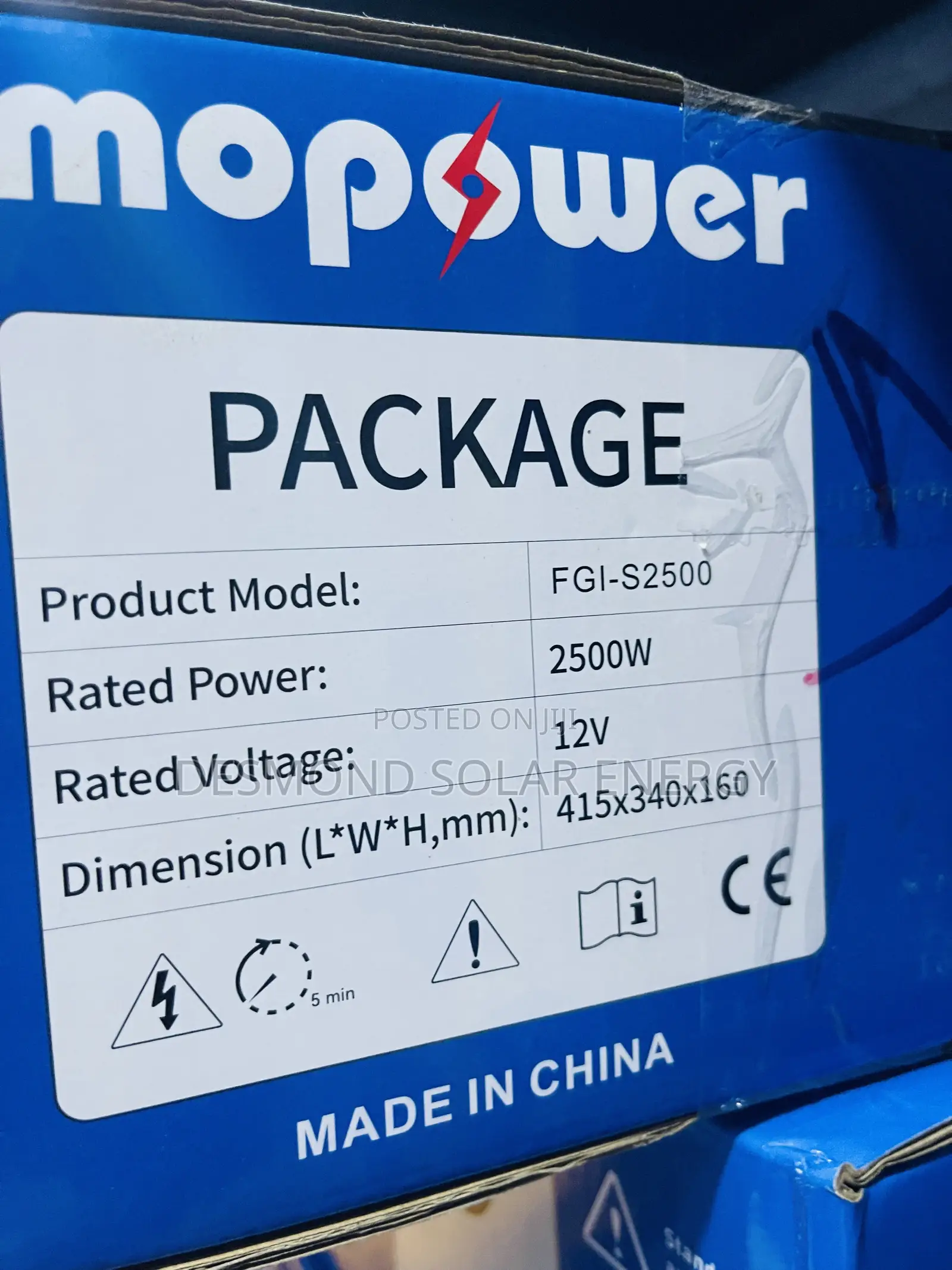 2.5kva 12v Mopower Hybrid Solar Inverter Available Now