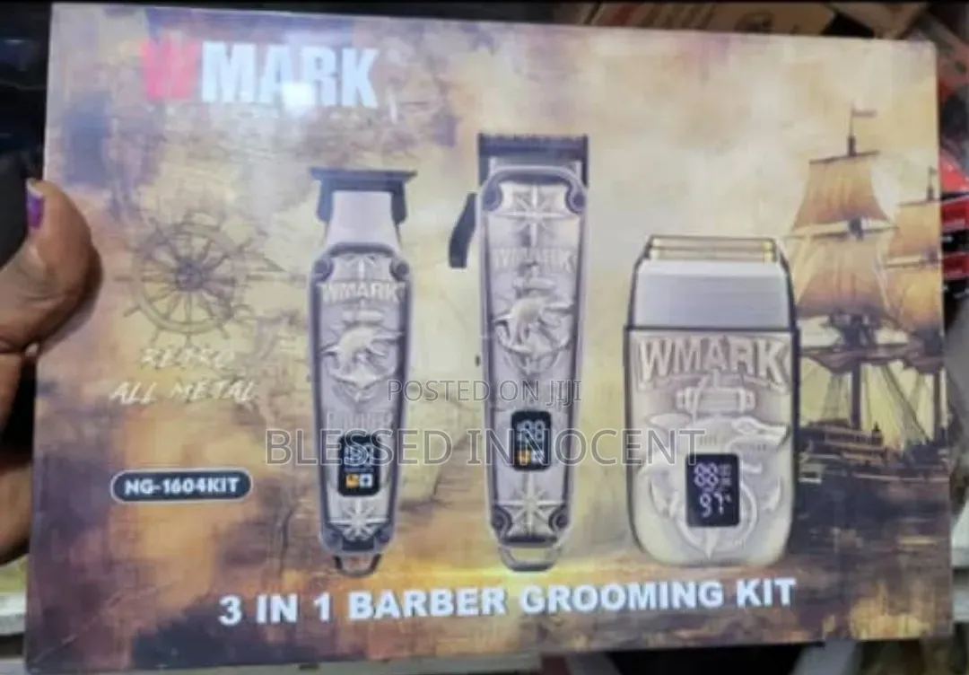 WMARK NG-1604 Barber Clipper Kit – 3-in-1 Professional Grooming Set
