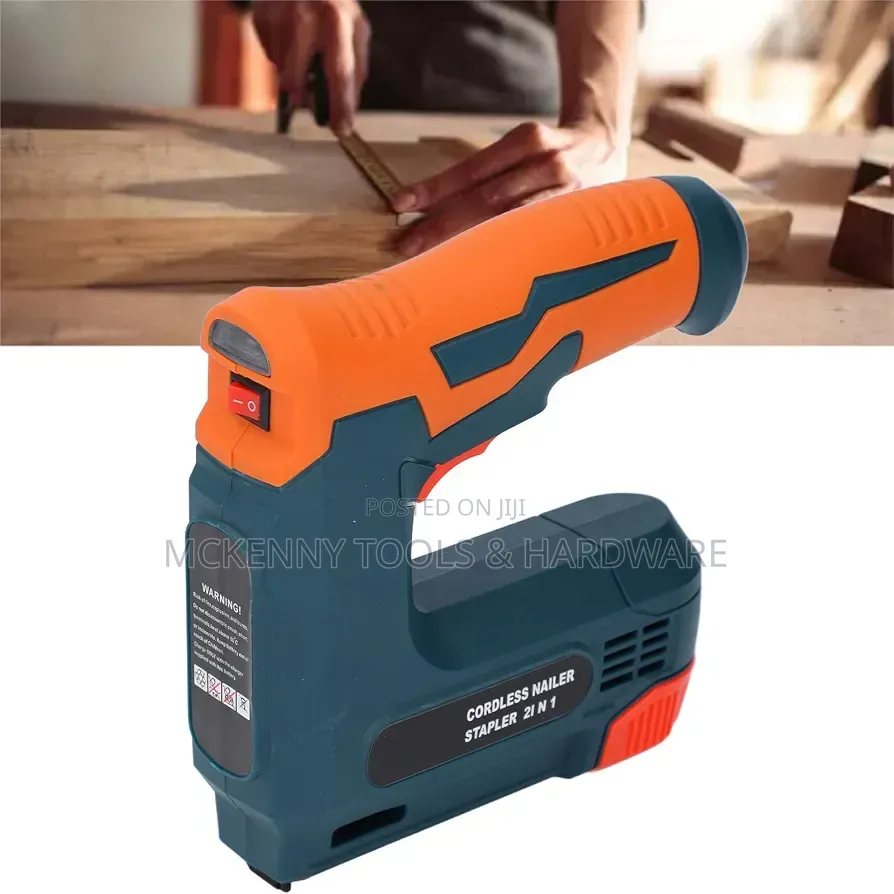 2 in 1 Electric Staple Gun Battery Powered, Cordless Nail Gun