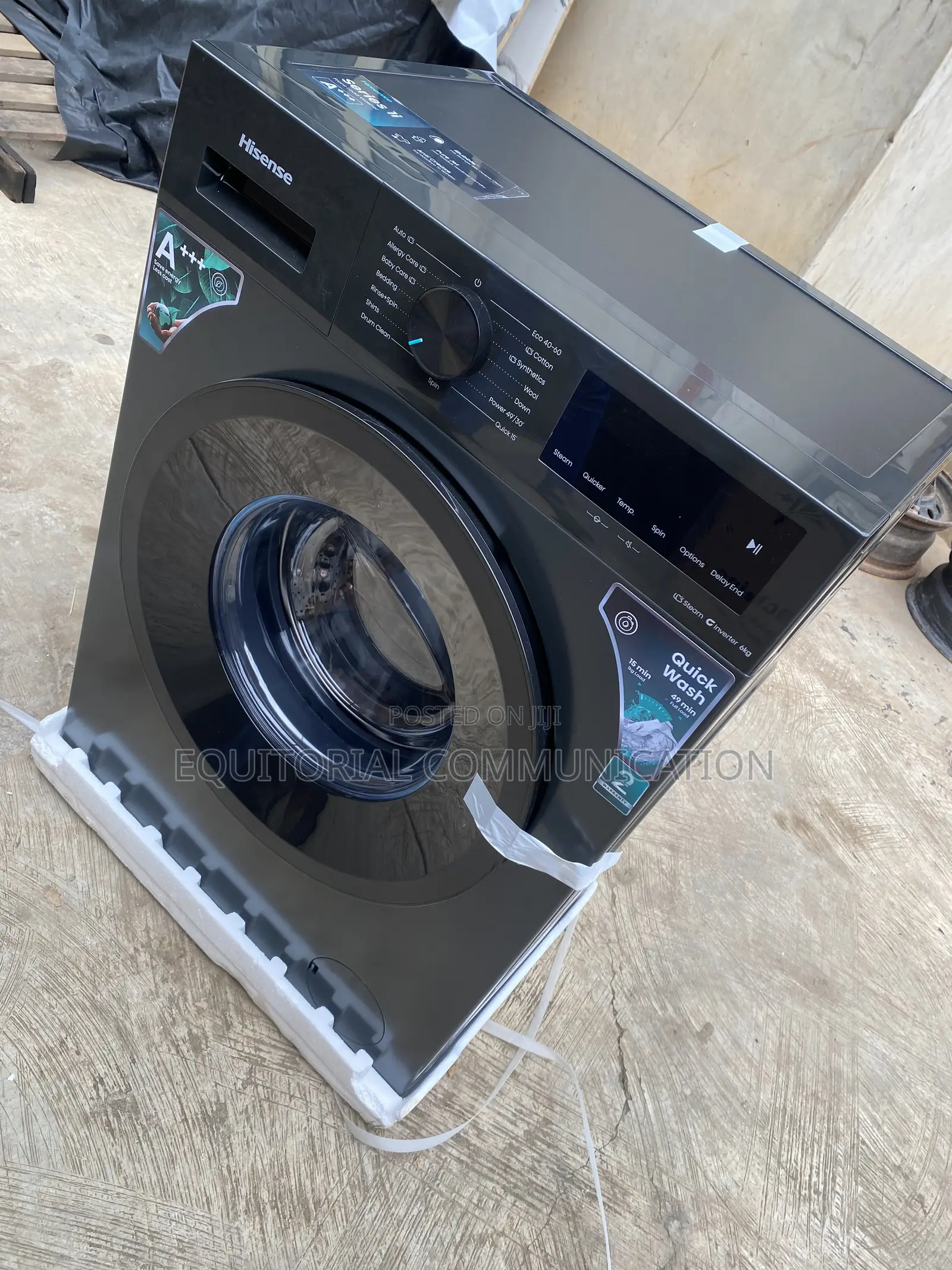 Hisense WF1I6022BK 6KG Front Load Inverter Washing Machine