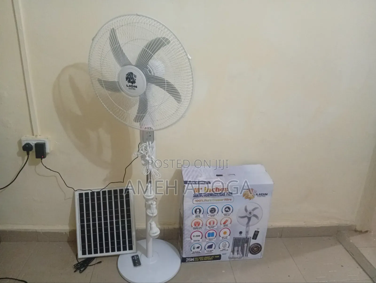 Lion Electric 18 Inches Solar Fan