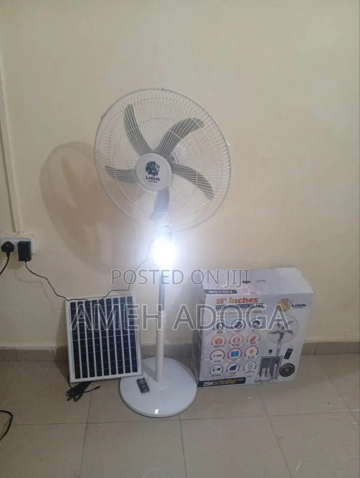 Lion Electric 18 Inches Solar Fan