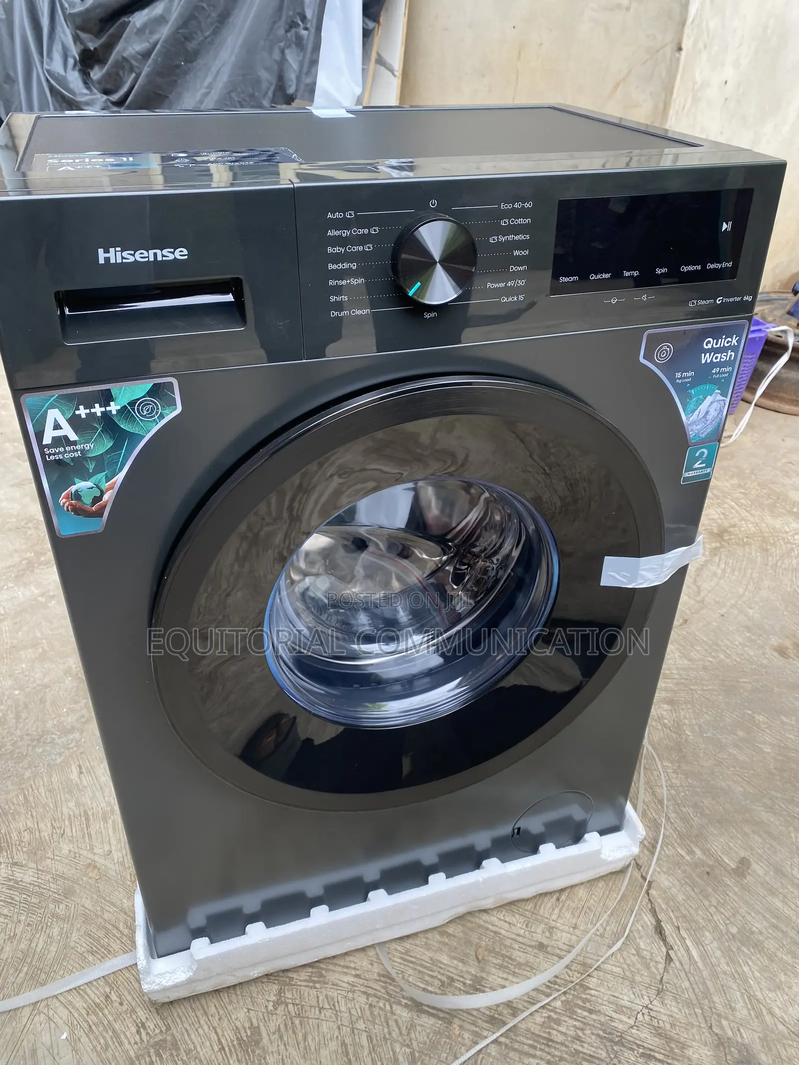 Hisense WF1I6022BK 6KG Inverter Front Loader Washer