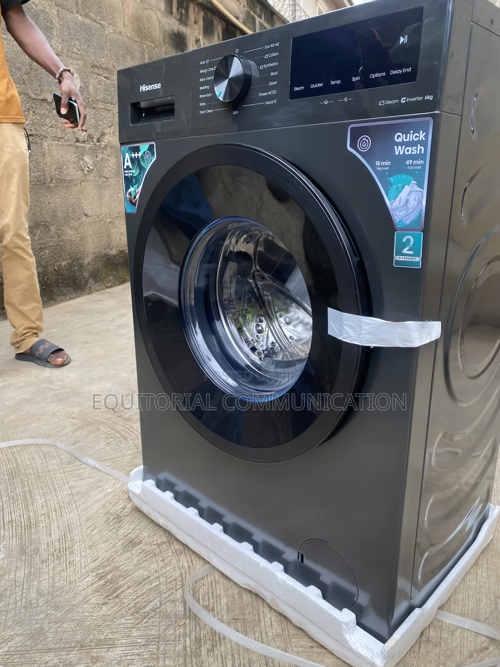 Hisense WF1I6022BK 6KG Inverter Technology Front Load Washer