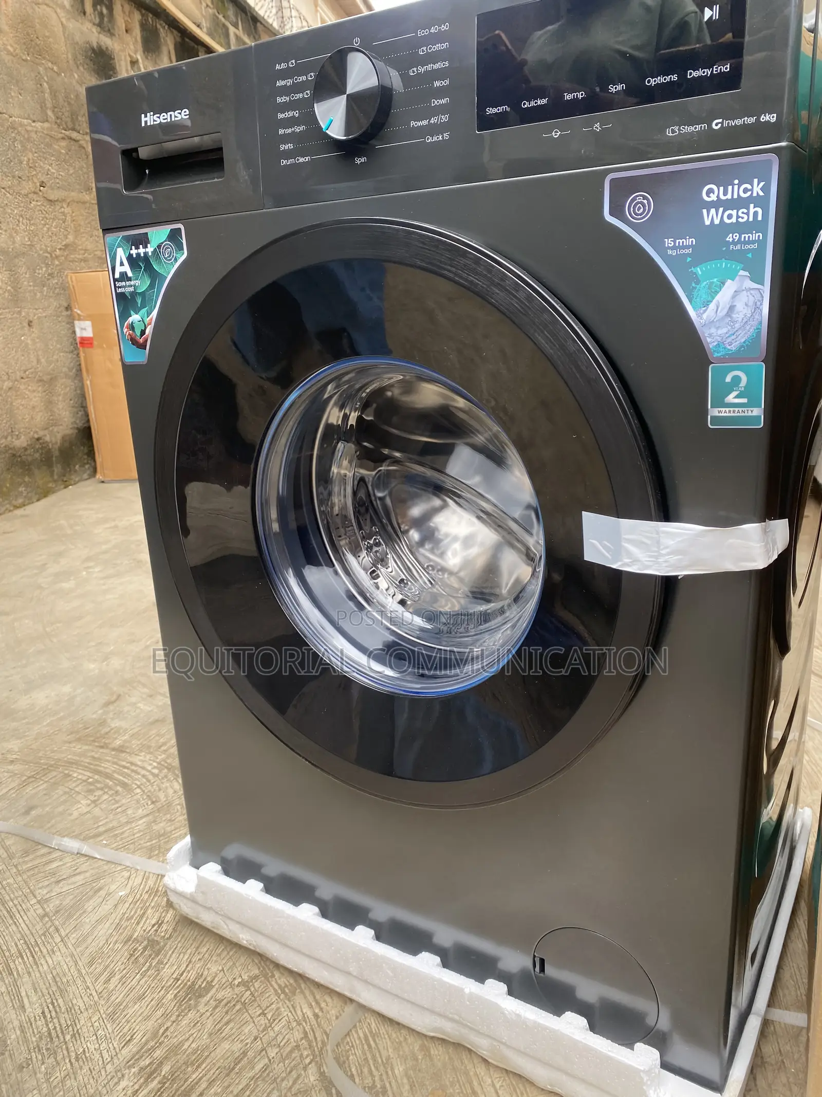 Hisense WF1I6022BK Front Loader Washing Machine 6KG Inverter