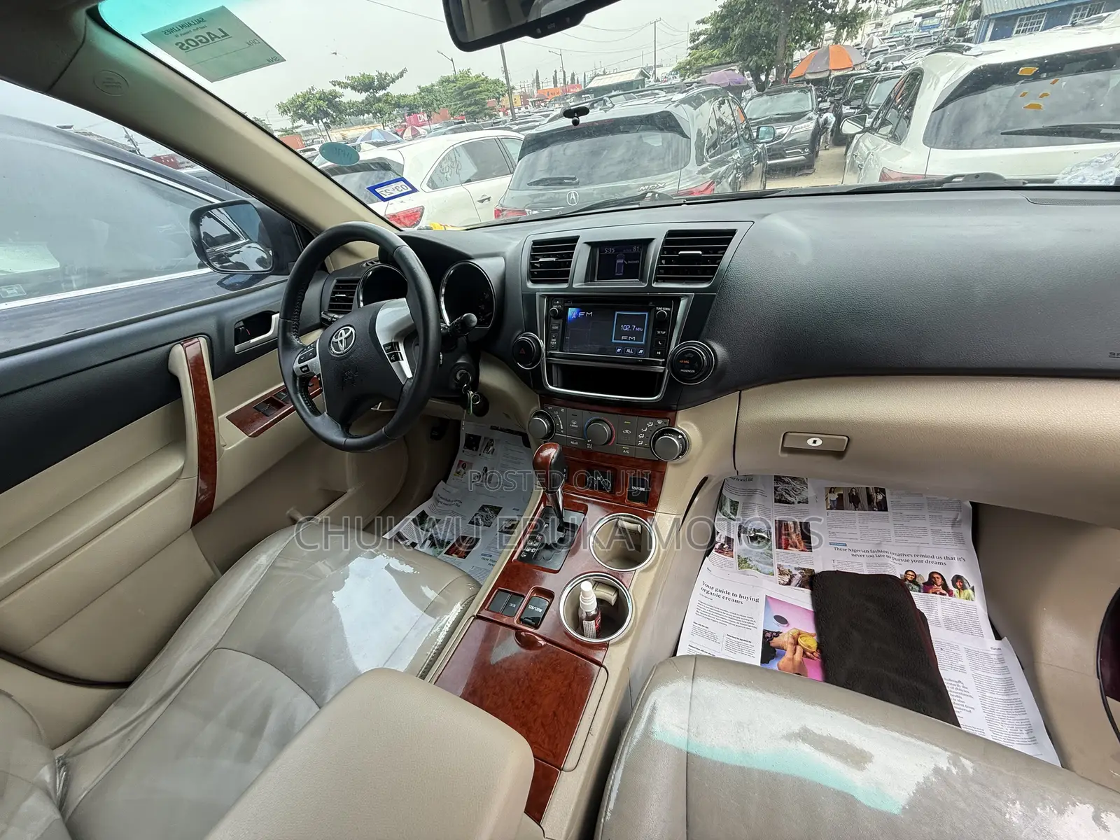Toyota Highlander Limited 2012 Burgundy