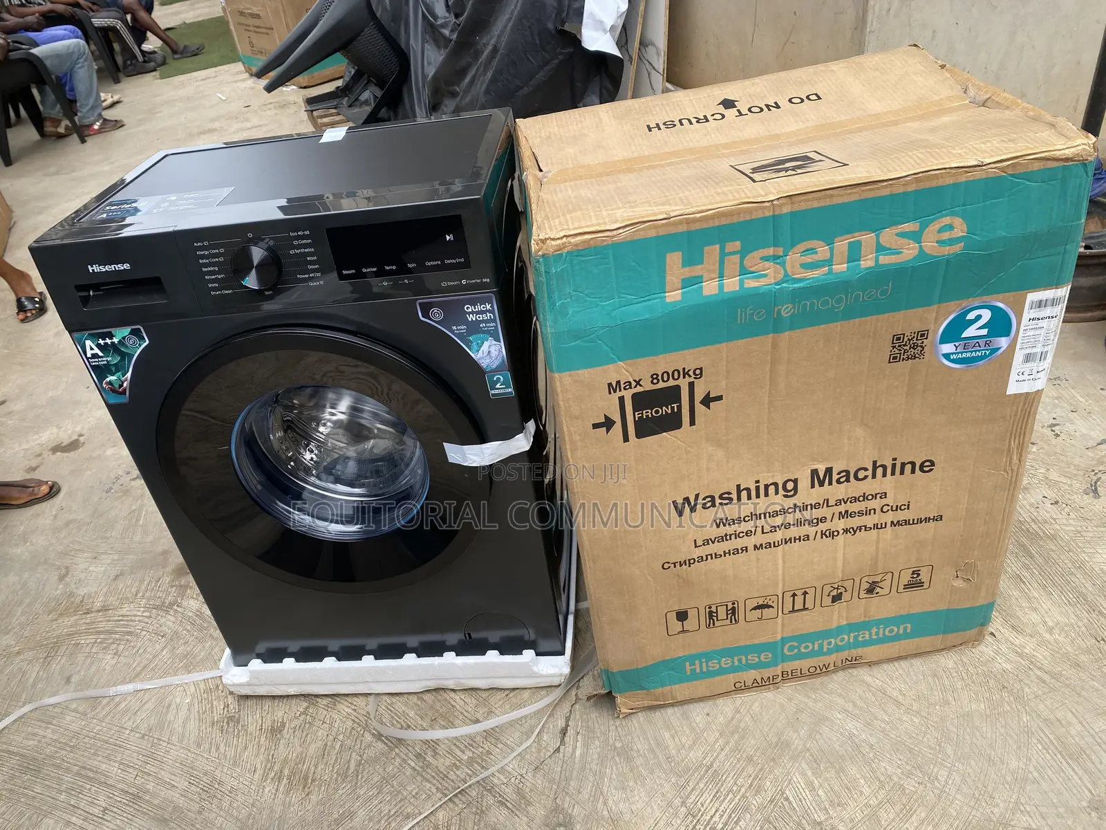 Hisense WF1I6022BK Modern 6KG Front Load Inverter Washing Machine