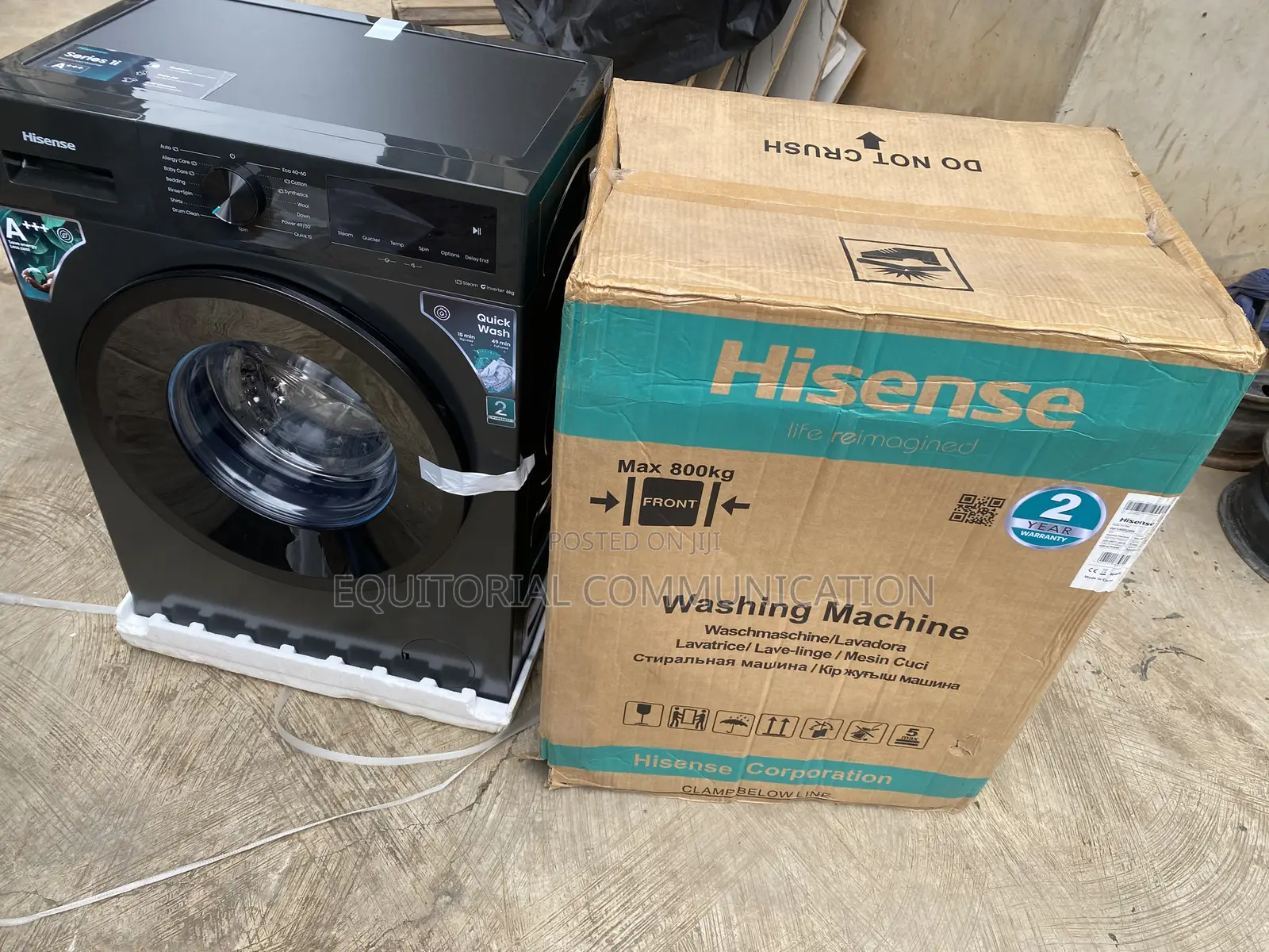 Hisense WF1I6022BK 6KG Front Load Inverter Laundry Washer