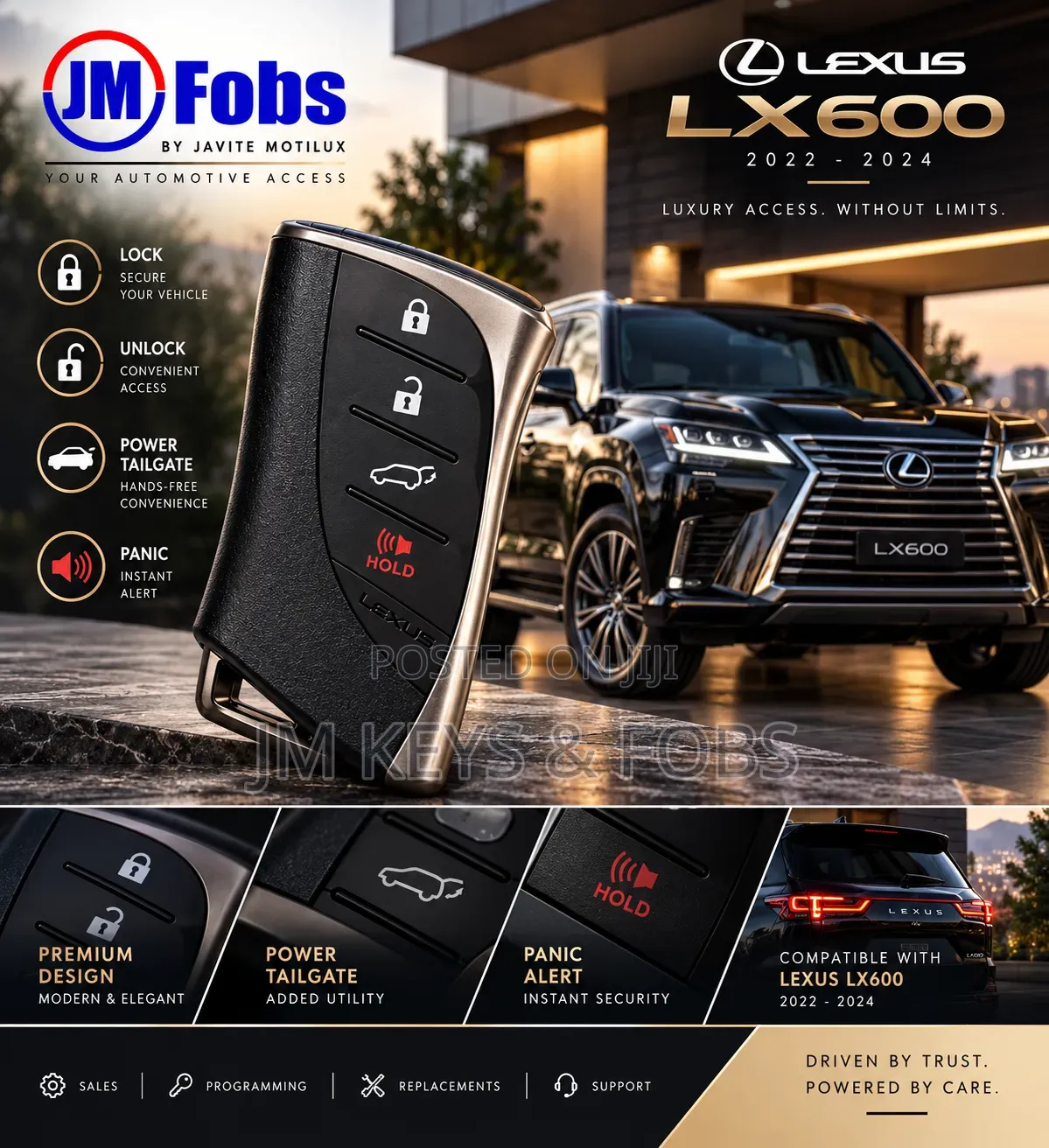 Smart Key Replacement for Lexus LX600