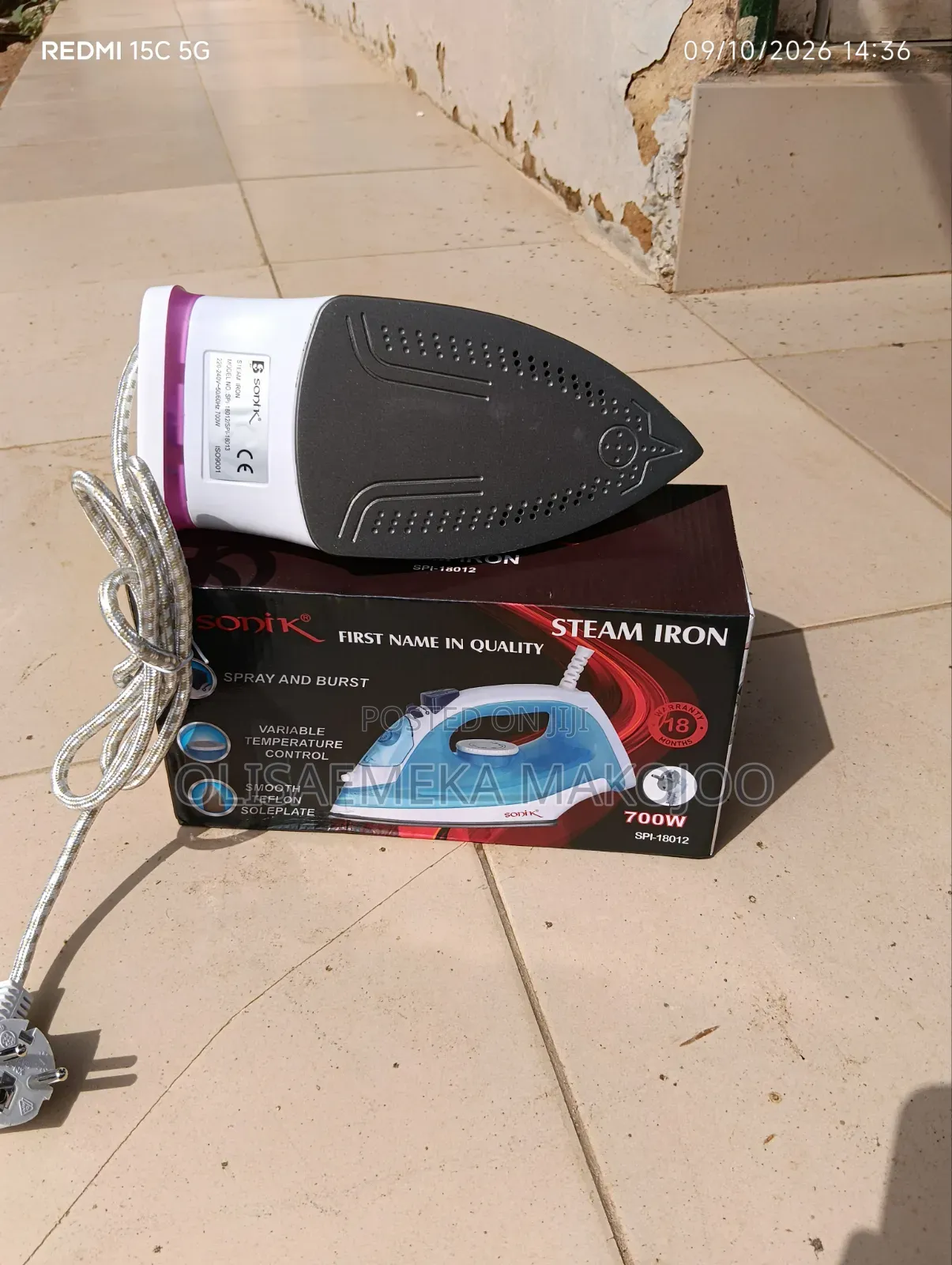 700watt Steaming Inverter Iron