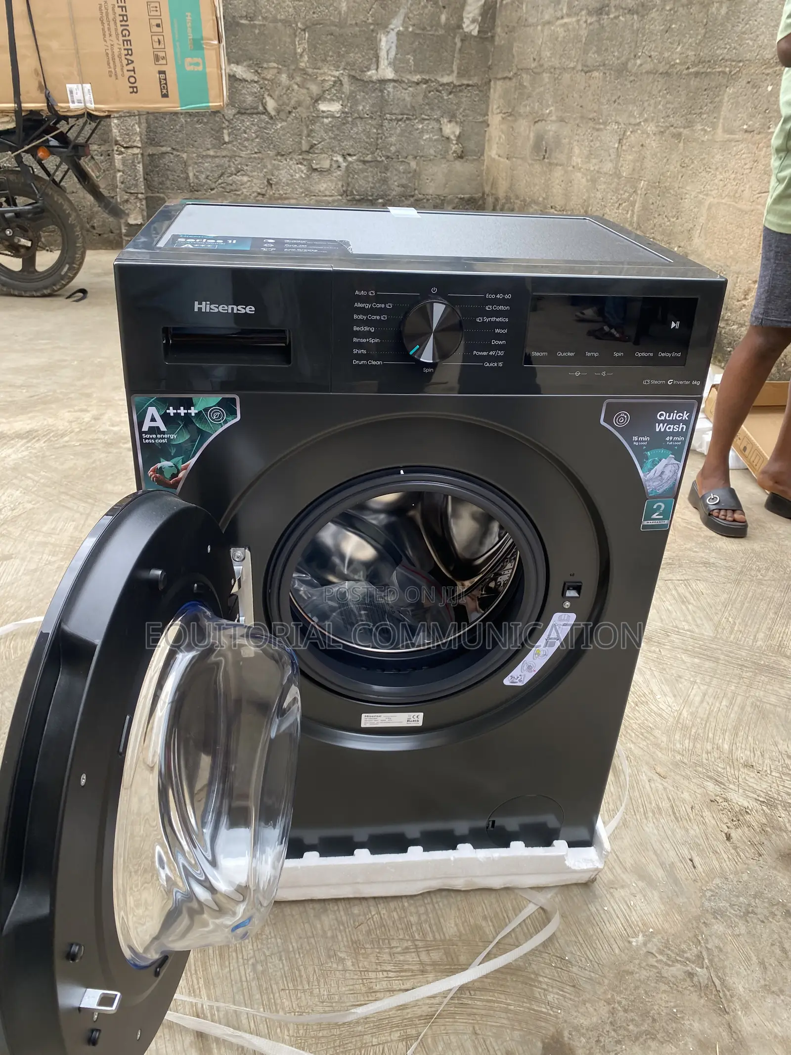 Hisense WF1I6022BK 6KG Front Load Washer With Inverter