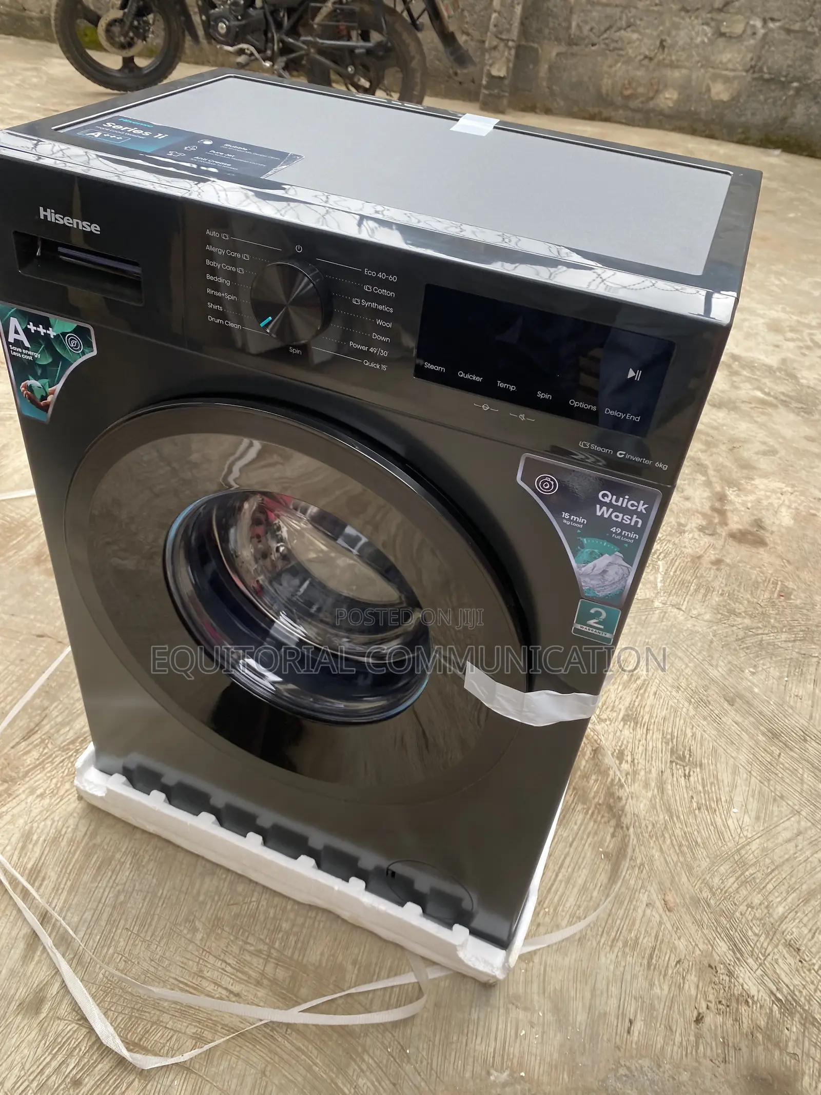 Hisense WF1I6022BK Inverter Front Loader With 6KG Wash Capacity