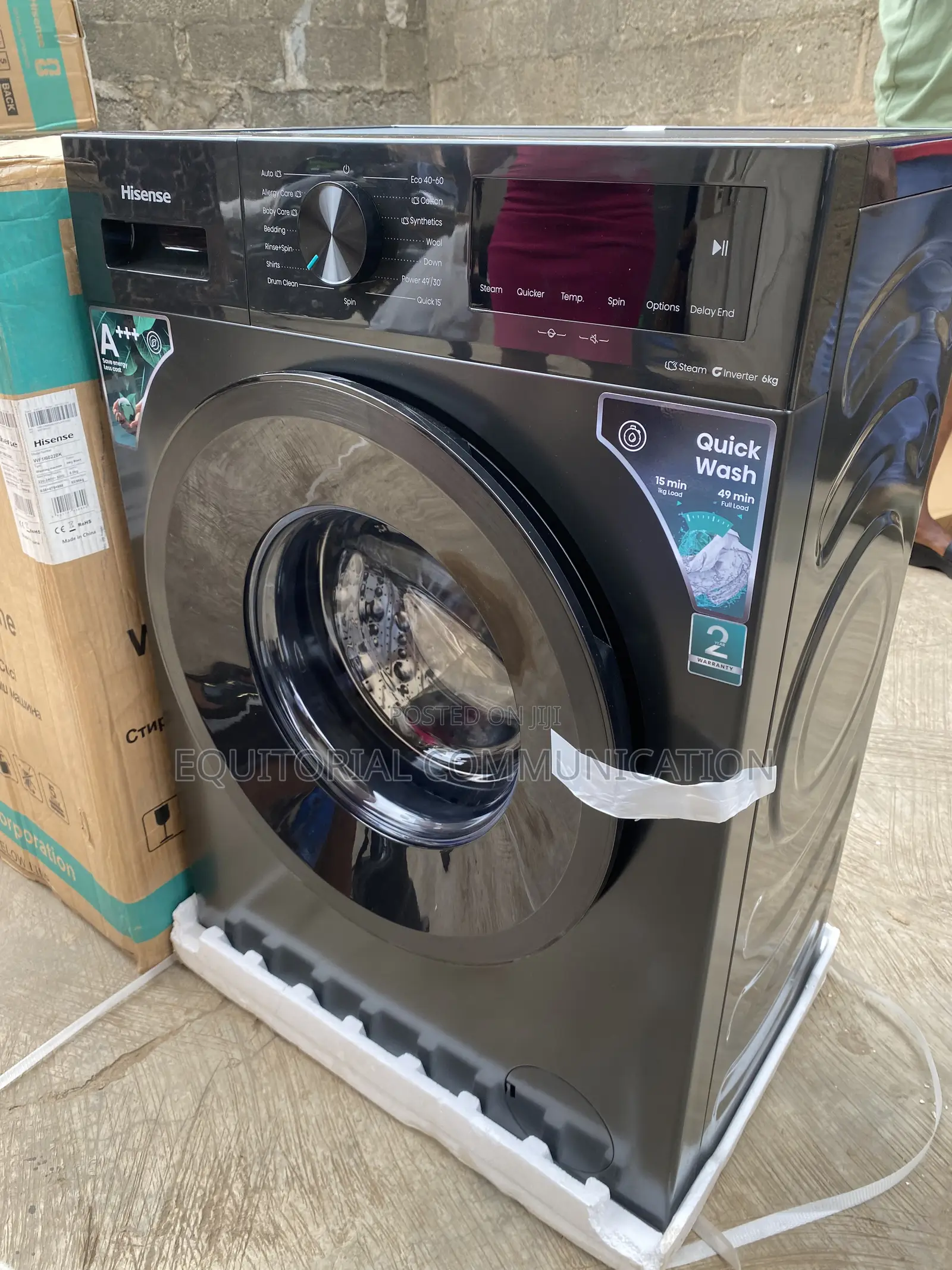 Hisense WF1I6022BK 6KG Front Load Inverter Clothes Cleaning Machine