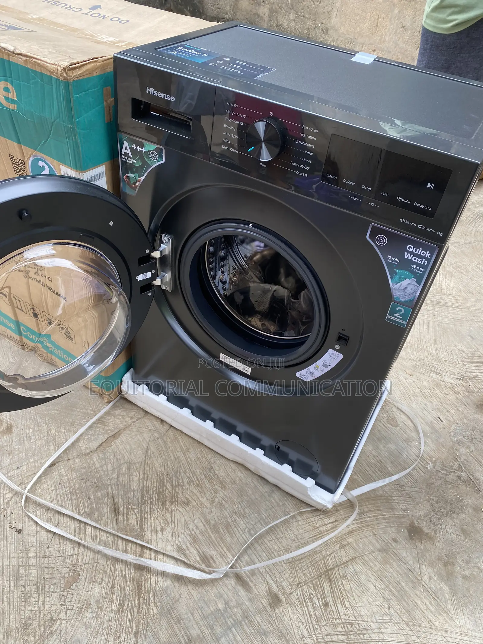Hisense WF1I6022BK 6KG Front Load Inverter Laundry Equipment