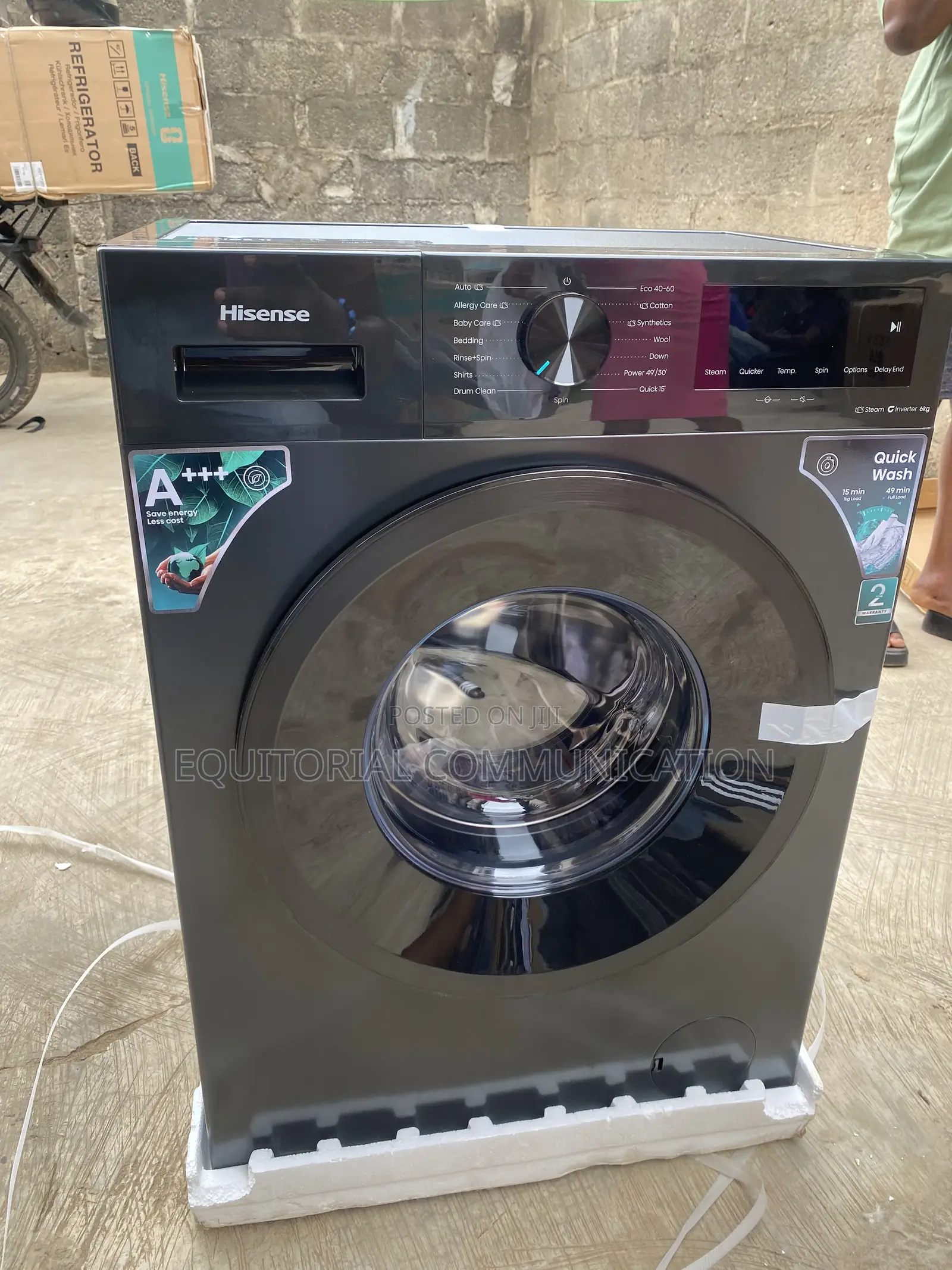 Hisense WF1I6022BK 6KG Front Load Inverter Washer for Daily Laundry