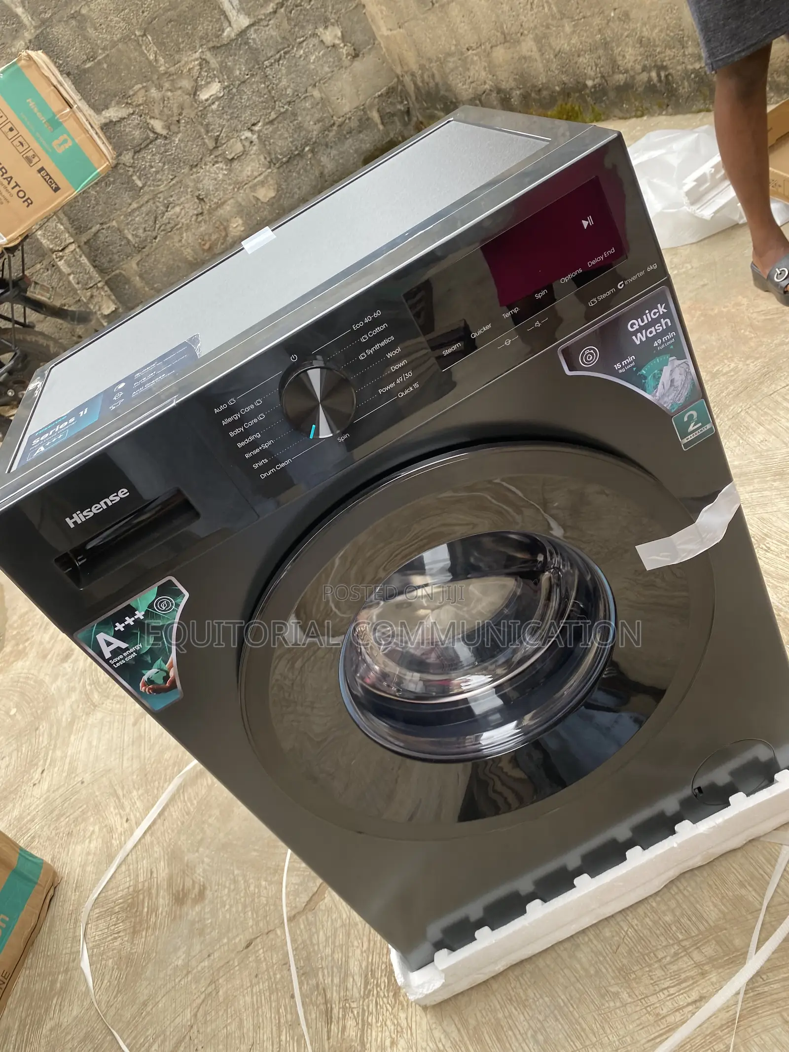 Hisense WF1I6022BK 6KG Inverter Front Load Washing Appliance for Home