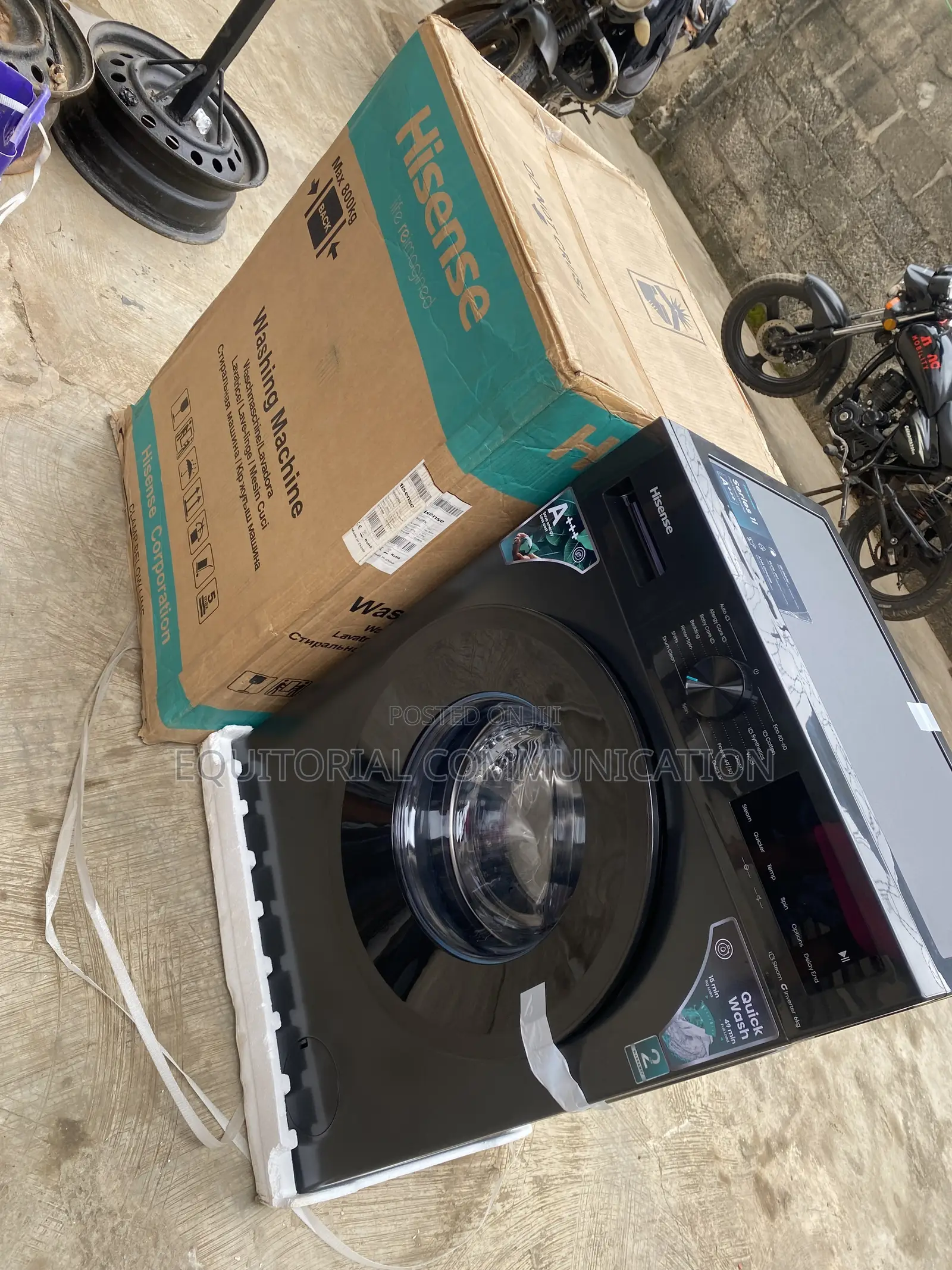 Hisense WF1I6022BK 6KG Inverter Front Load Compact Laundry Washer