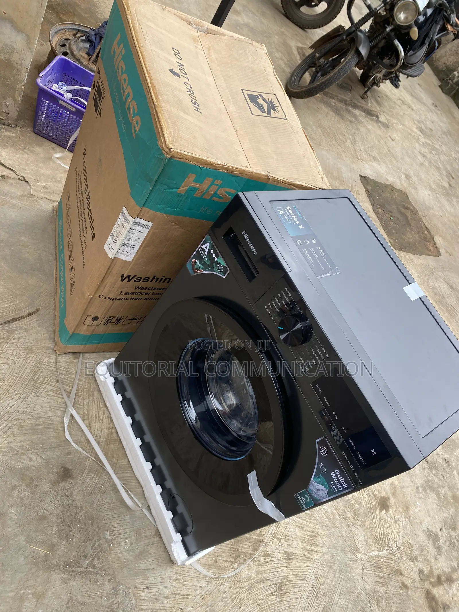 Hisense WF1I6022BK 6KG Front Load Inverter Home Laundry Appliance