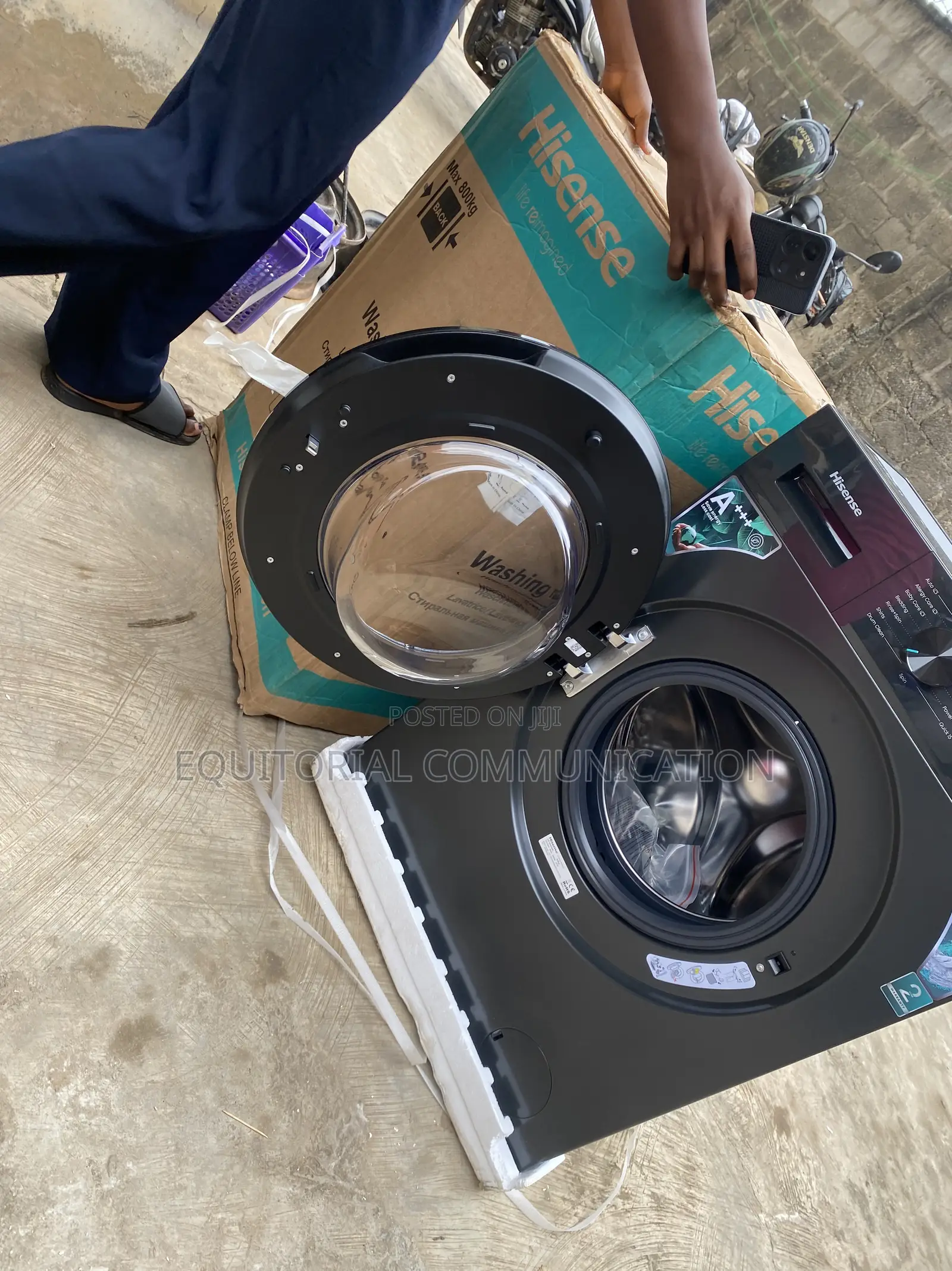 Hisense WF1I6022BK Front Load 6KG Inverter Washer for Family Use