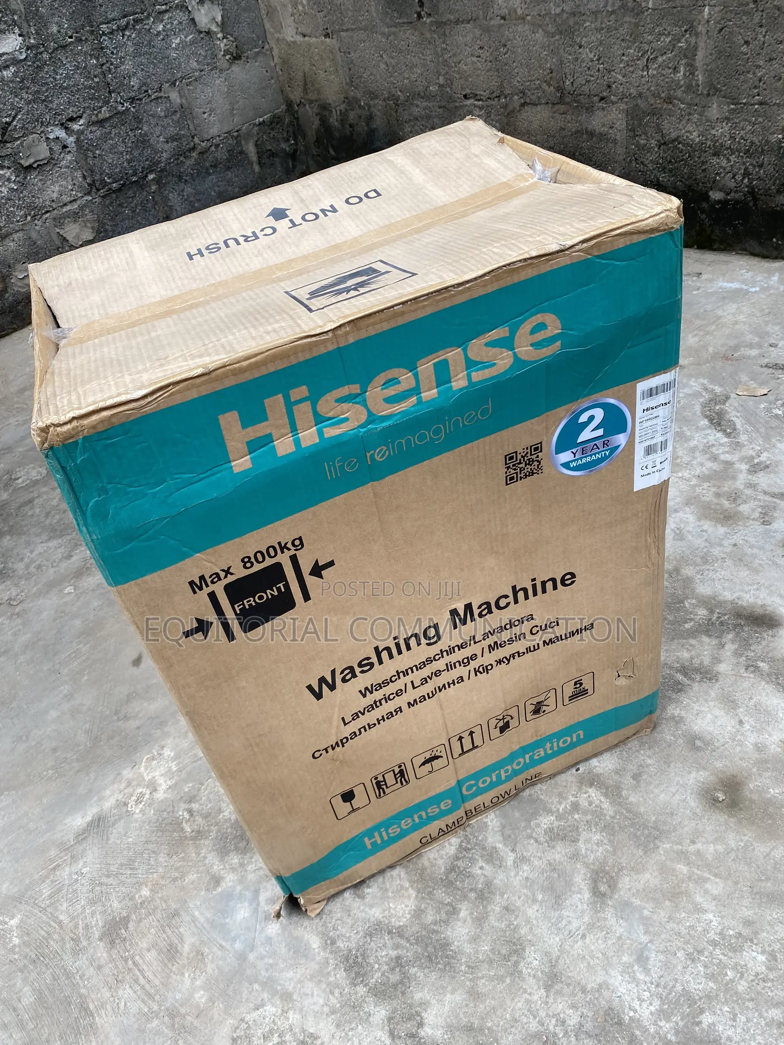 Hisense WF1I6022BK 6KG Front Load Inverter Fabric Washing Machine