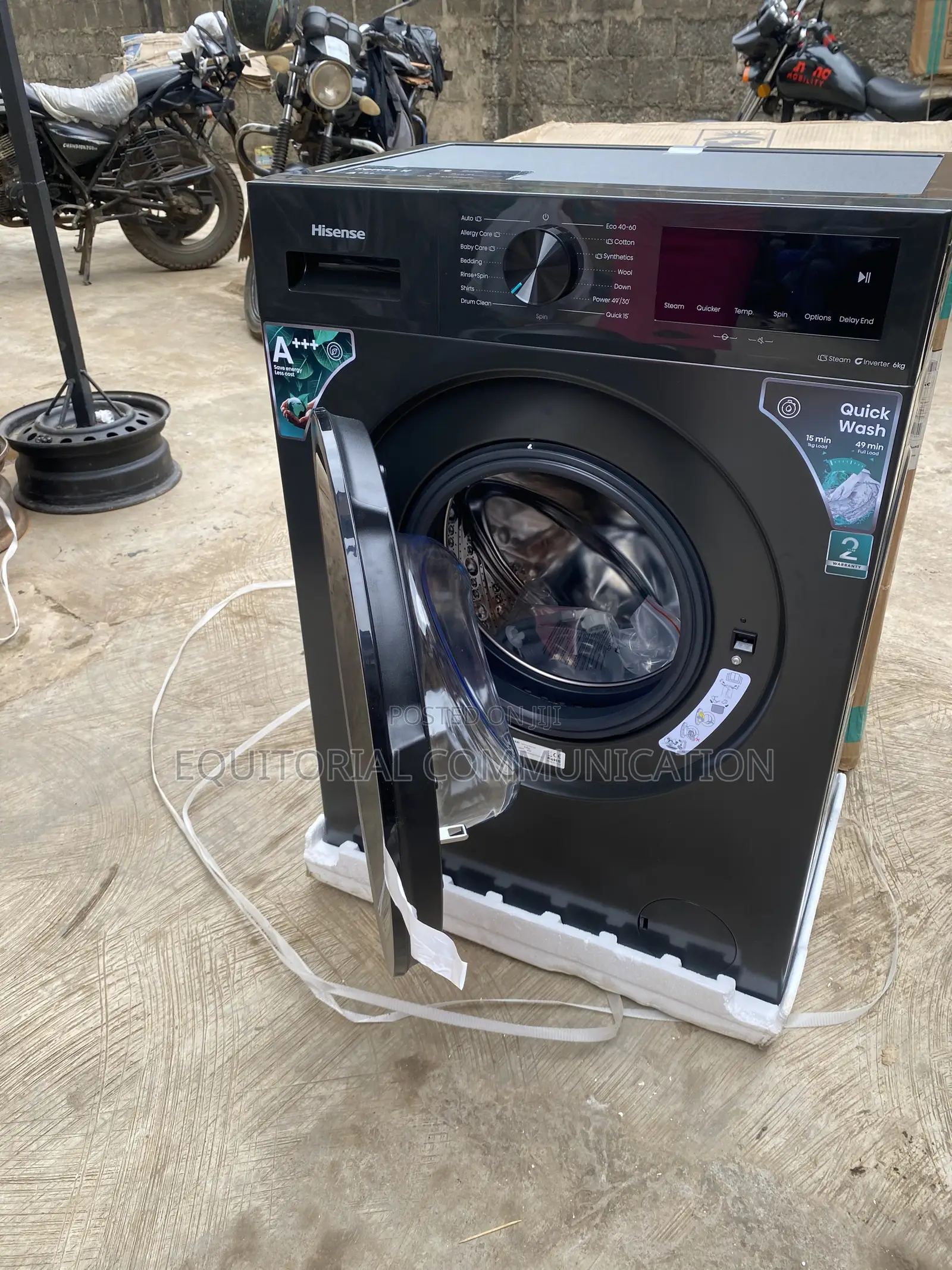 Hisense WF1I6022BK 6KG Front Load Inverter Washer in Modern Design
