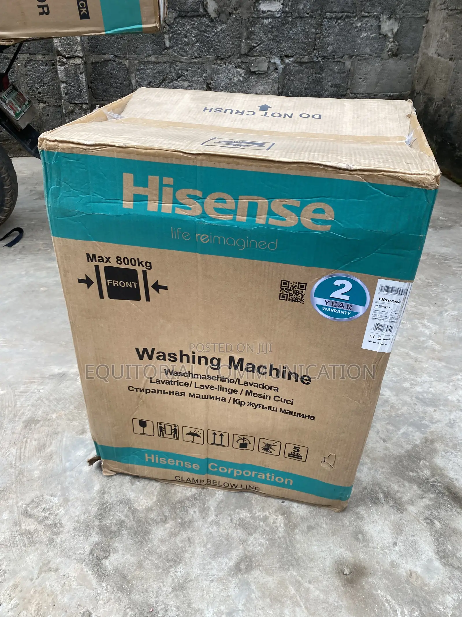 Hisense WF1I6022BK 6KG Front Load Inverter Washer in Modern Design