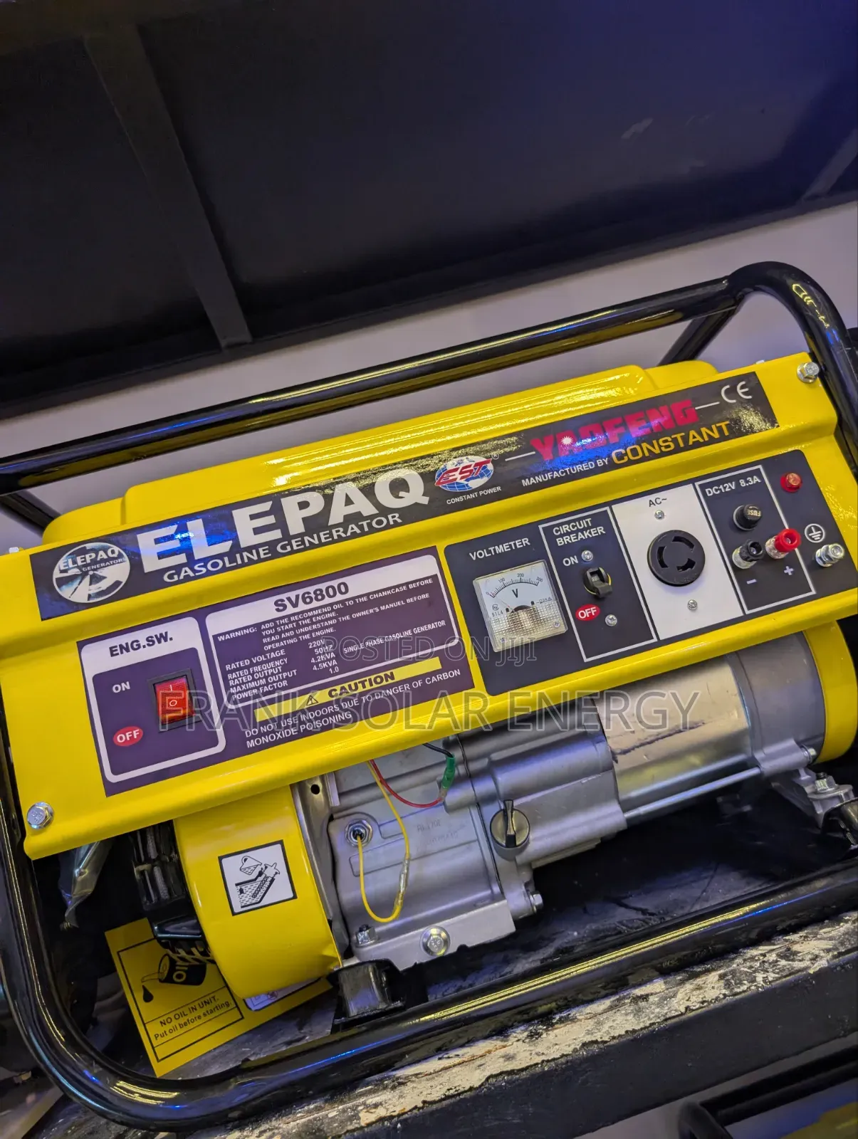 Brand New Elepaq Constant Petrol Generator 4.5kva % Copper Coil