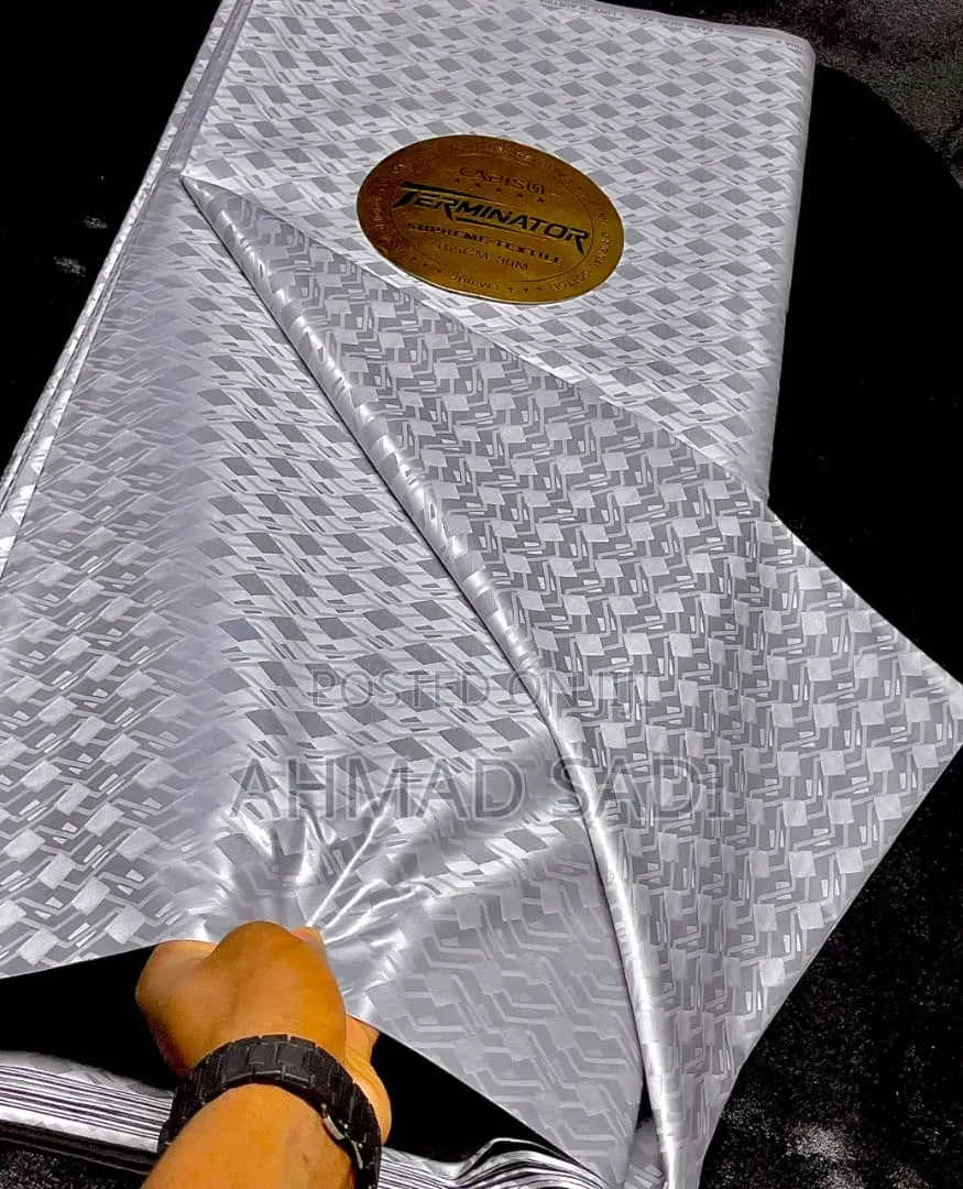 Terminator Bazin Guinea Brocade 6000 Per Yard 10 Yards 60000 Kano