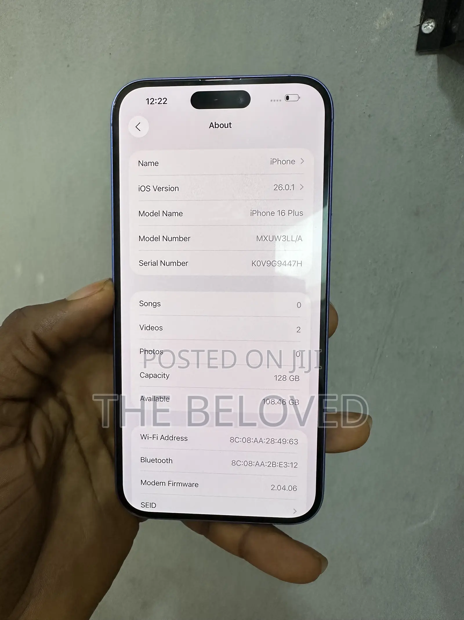 Apple iPhone 16 Plus 128 GB Blue